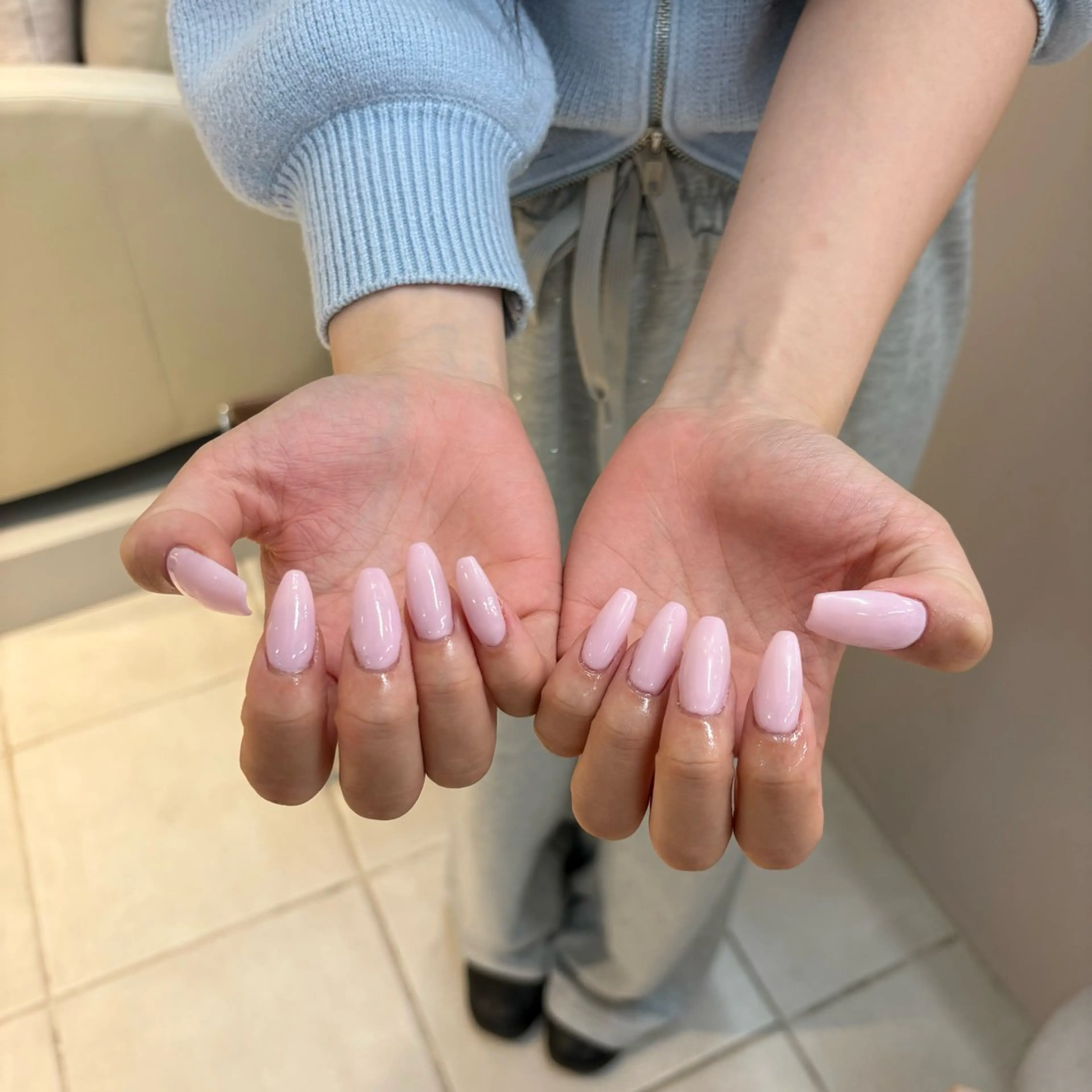 ネイル ワンカラーネイル ネイルチップ △ mayukoのネイルデザイン