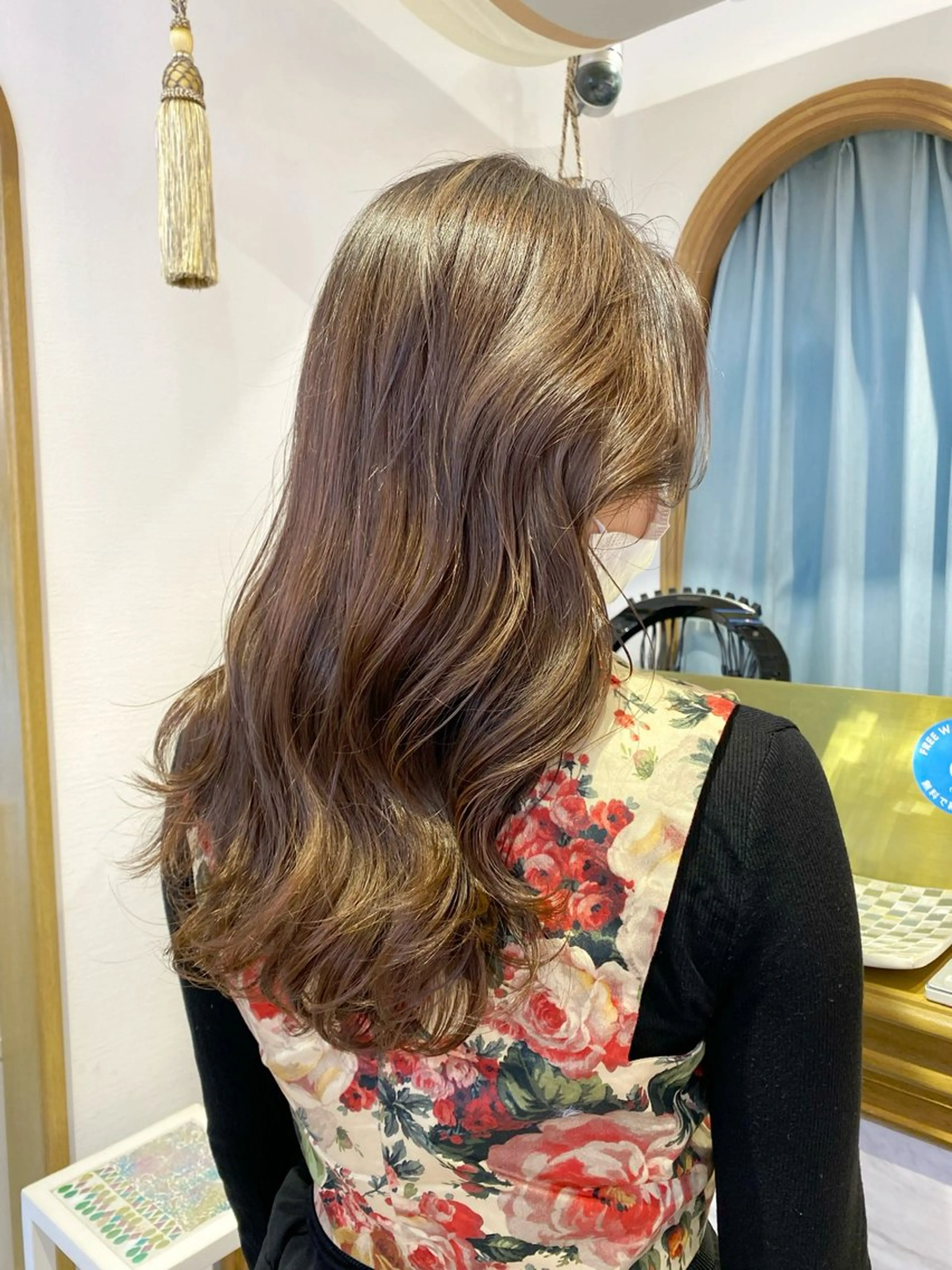 ロング カラー カット ヘアカラー トリートメント レイヤーカット /透明感カラー西田のヘアスタイル