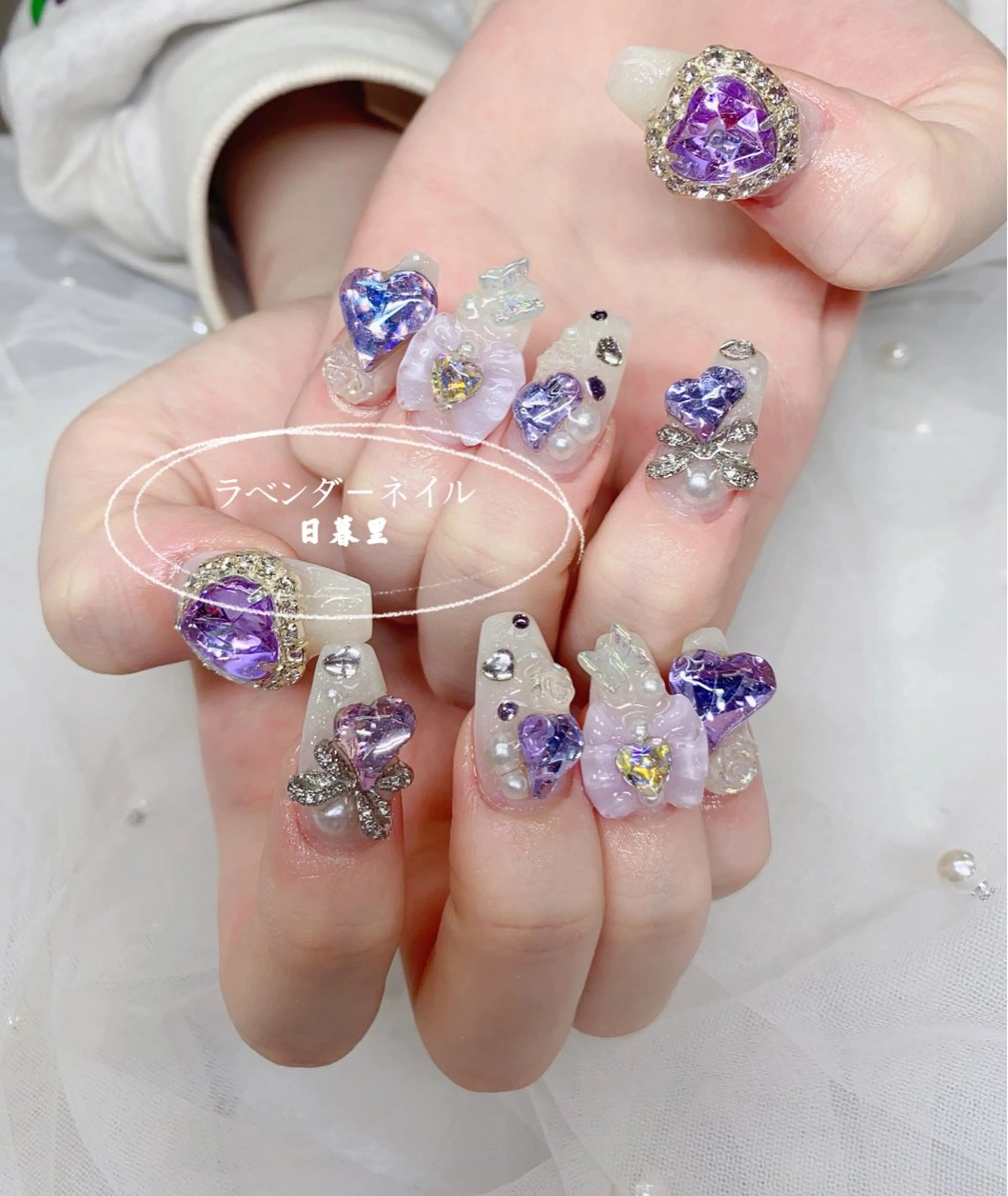 ネイル ハンドネイル 日暮里2 lavenderのネイルデザイン