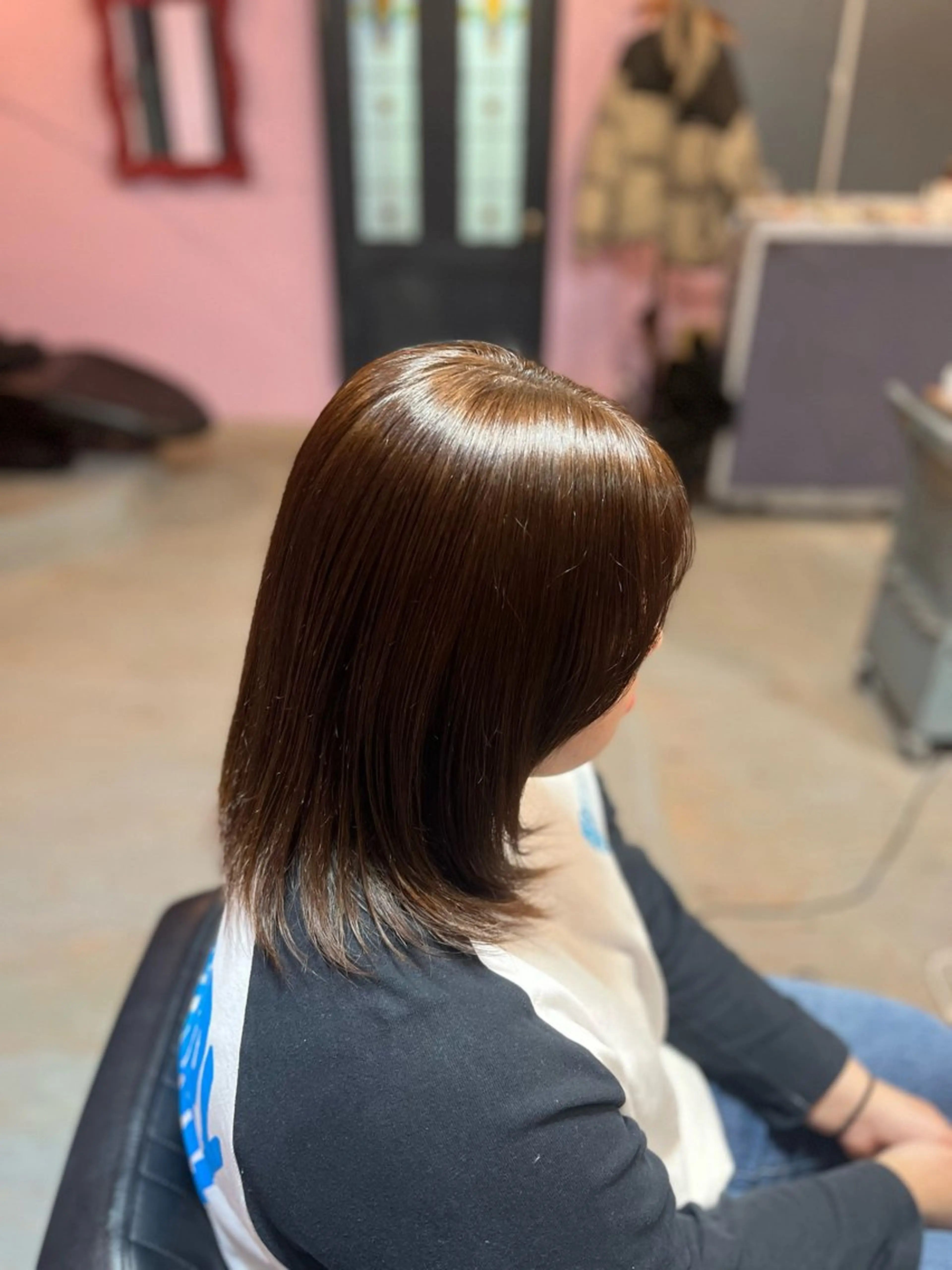 ミディアム カラー アッシュ ヘアカラー 藤野 海翔のヘアスタイル