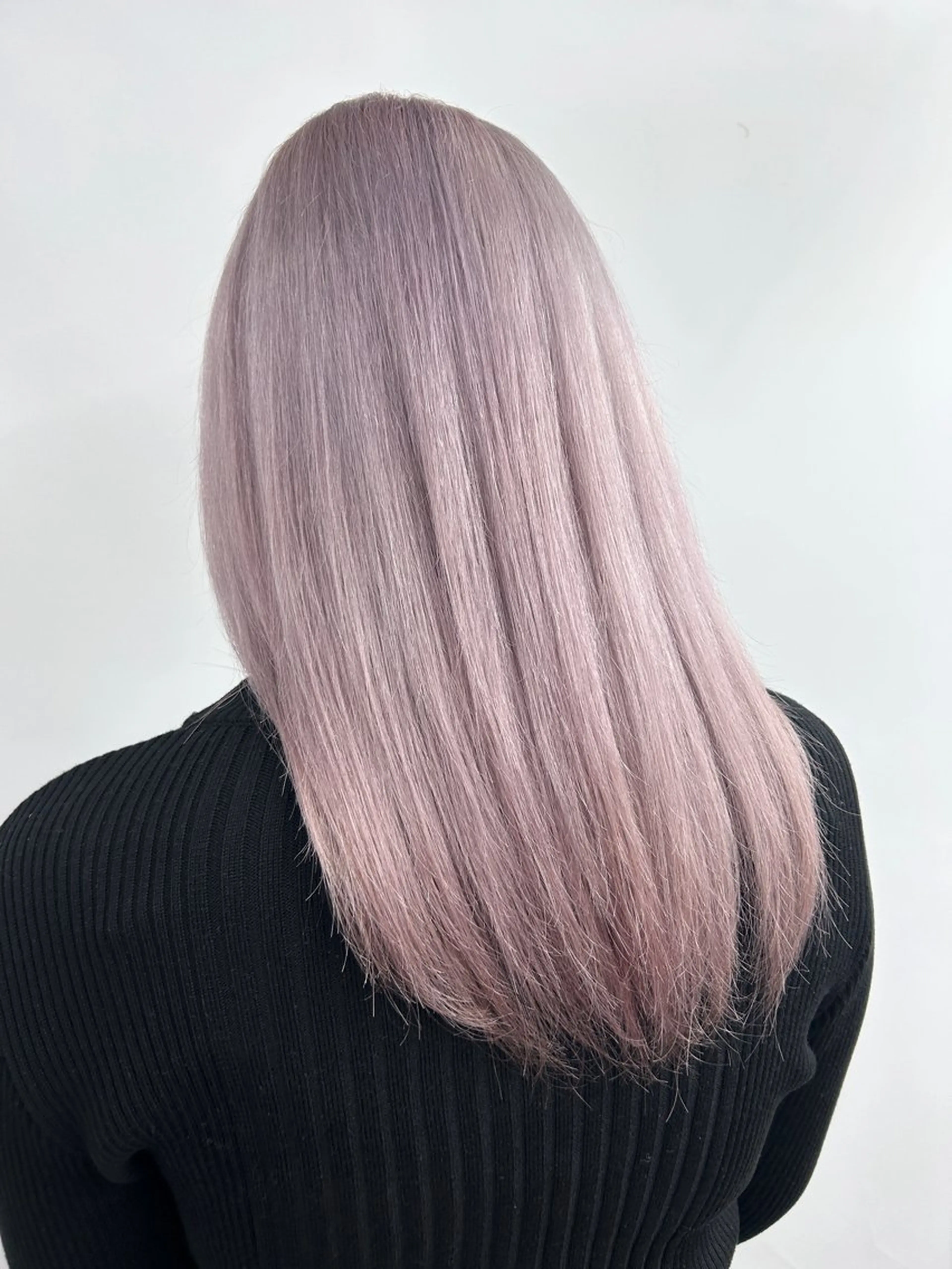 ミディアム カラー シールエクステ バレイヤージュ ハイライトカラー ハイトーンカラー エクステ ヘアカラー トリートメント レイヤー/エクステ alpha下妻のヘアスタイル