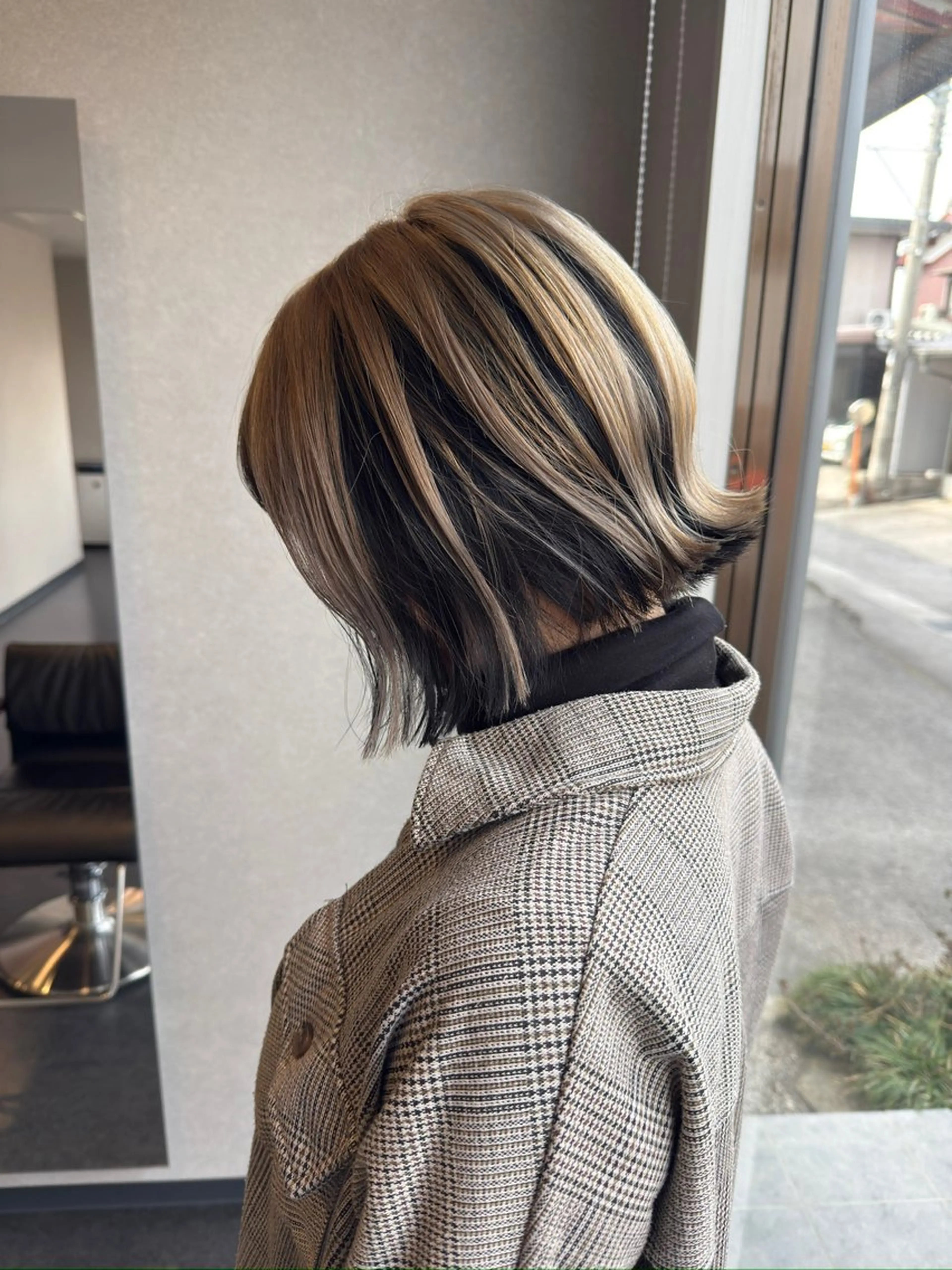 ミディアム 髪質改善⚡️カラー 🍀武久 誠🍀のヘアスタイル