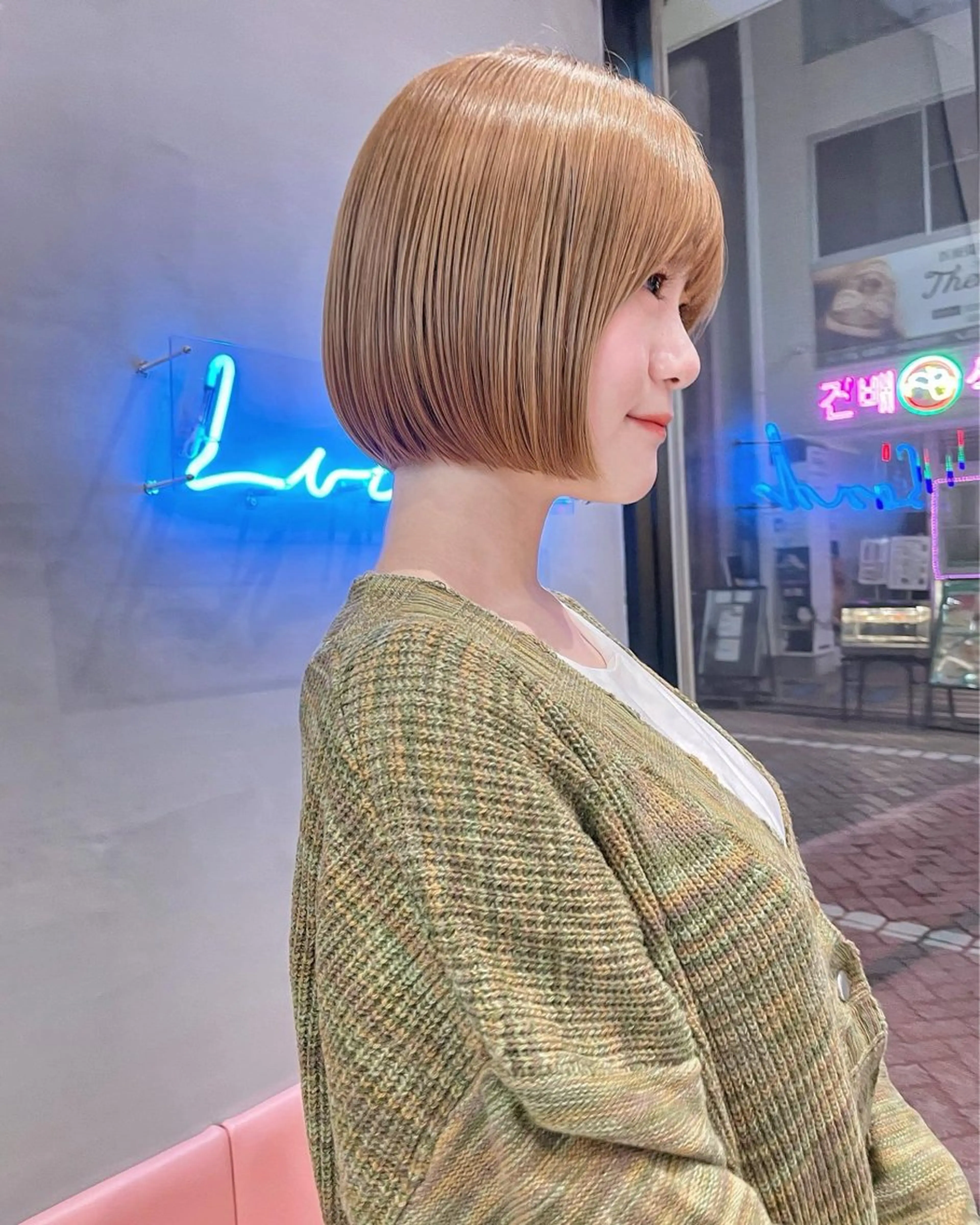 ショート Misaki /ボブ/縮毛矯正のヘアスタイル