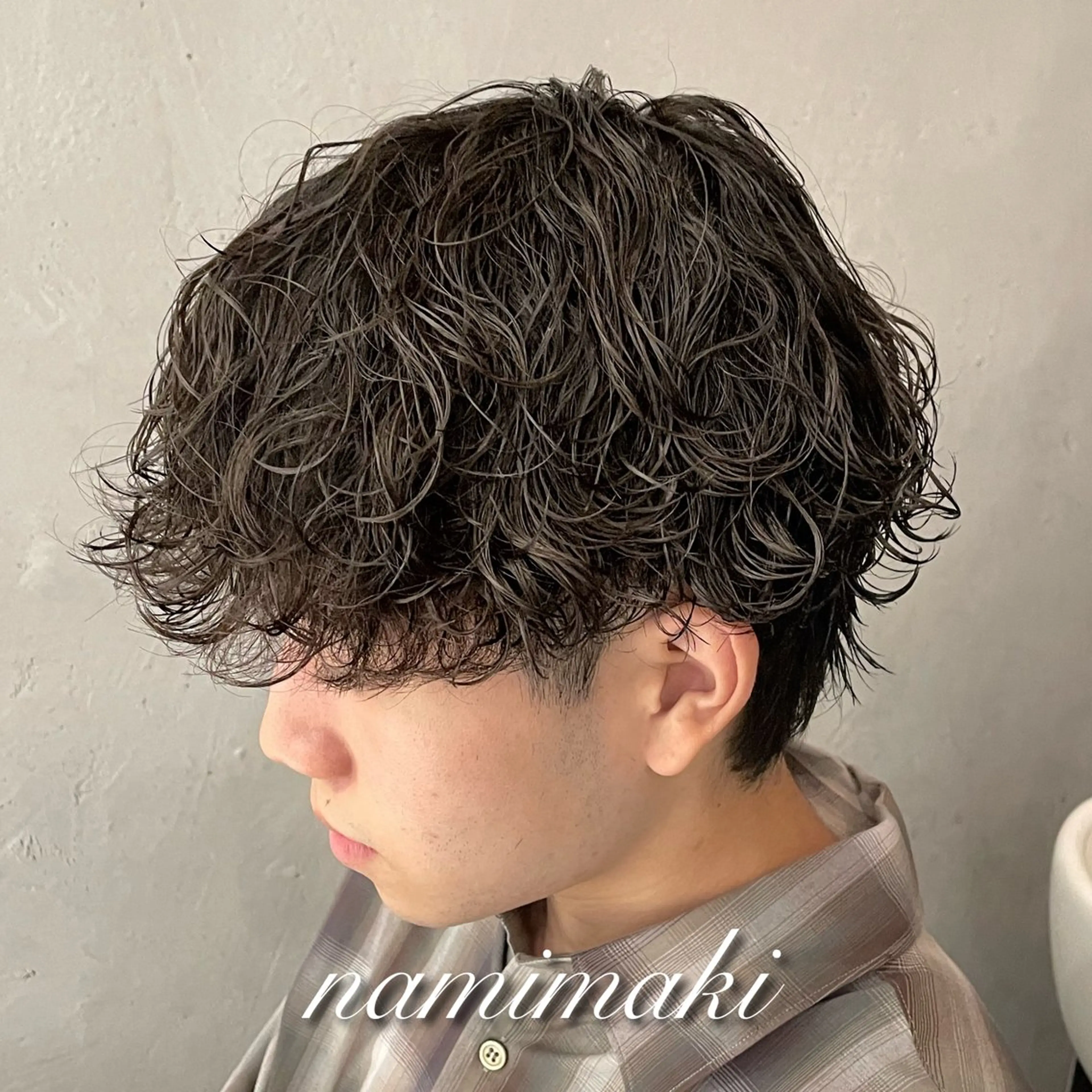 パーマ メンズ カット パーマ 横浜メンズパーマ🔥 大野賢人のヘアスタイル