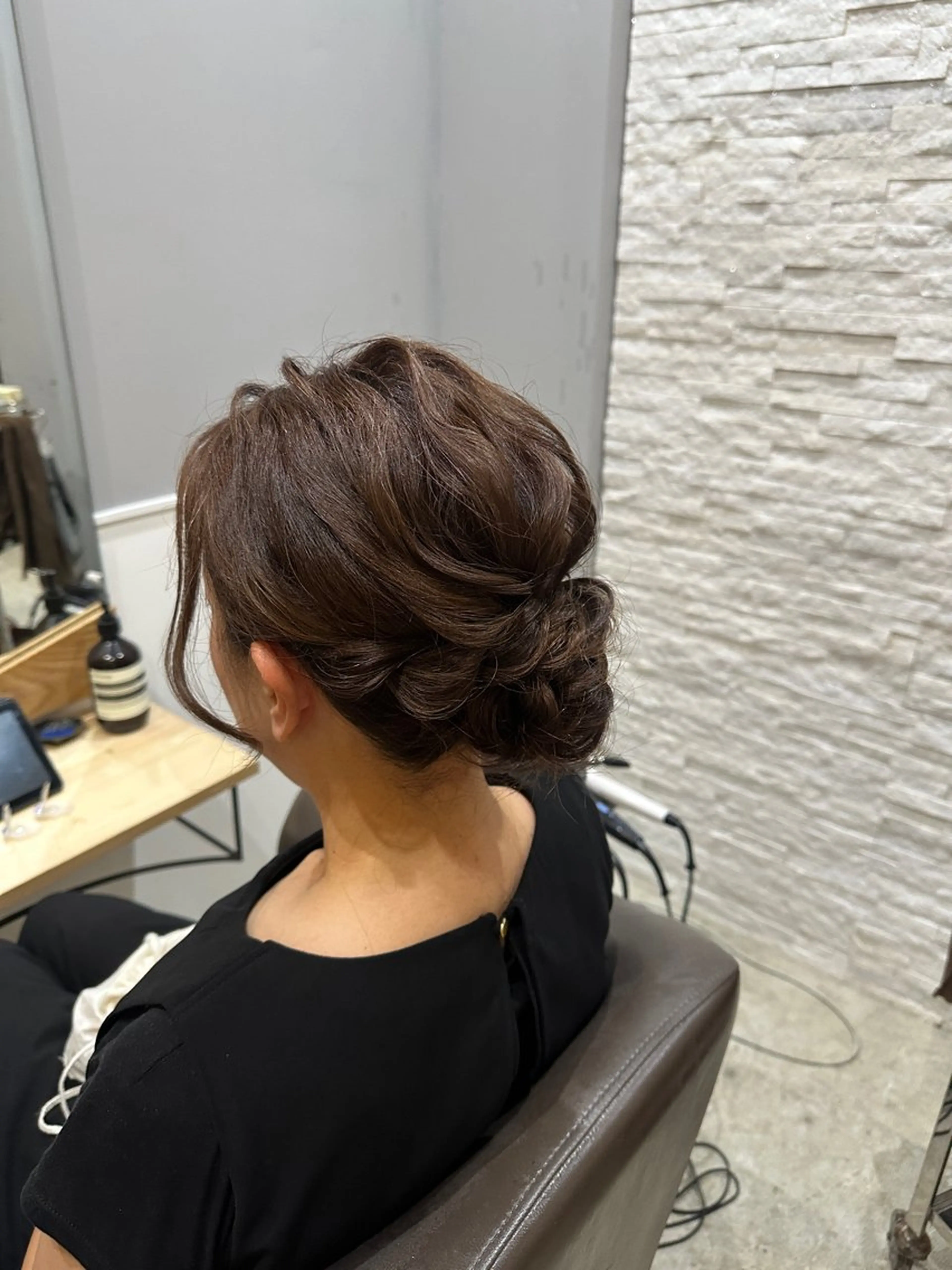 ミディアム ヘアセット miloc MOMOKAのヘアスタイル