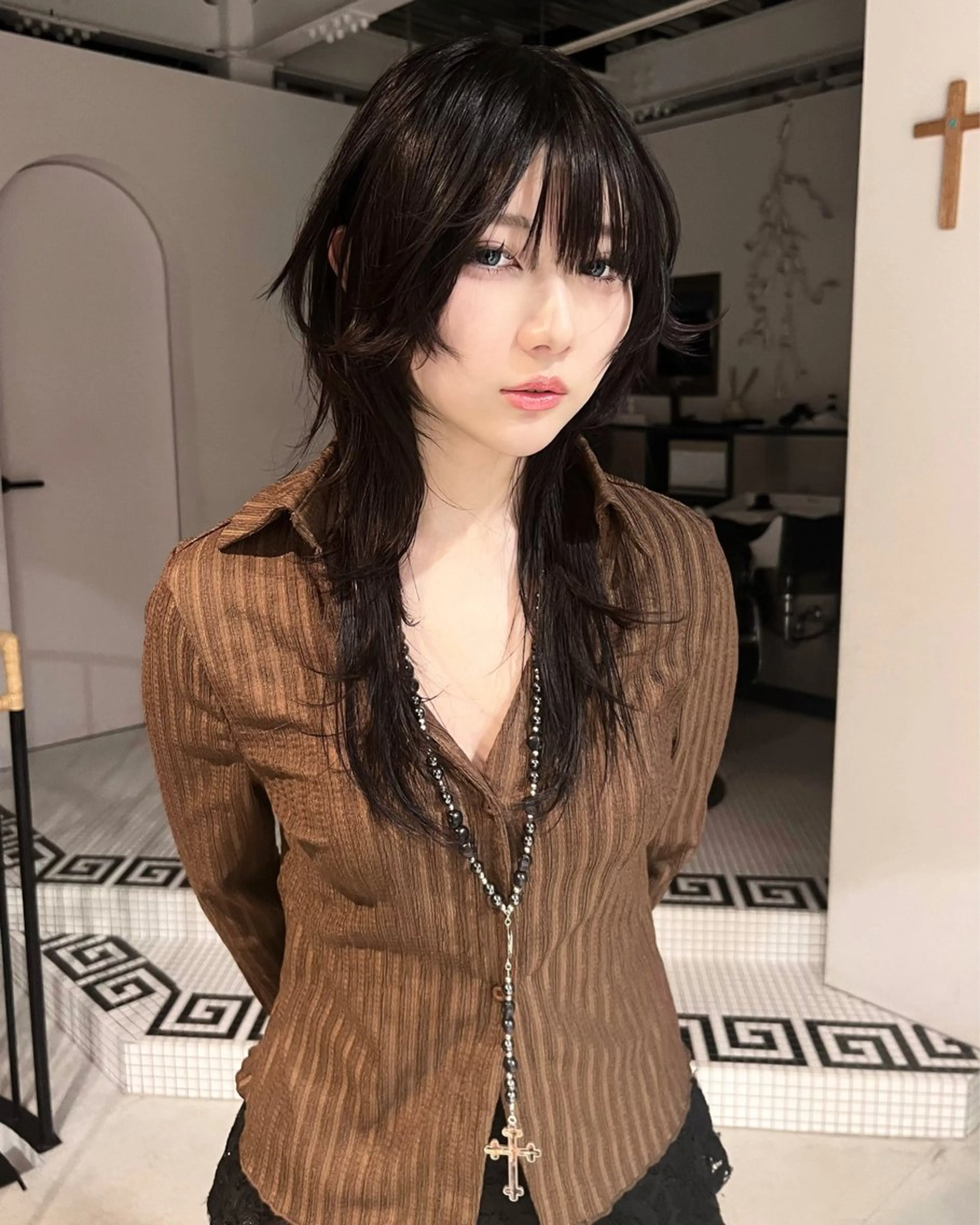 ロング ロング ウルフカット 丹治 一輝ボブ/ショートのヘアスタイル