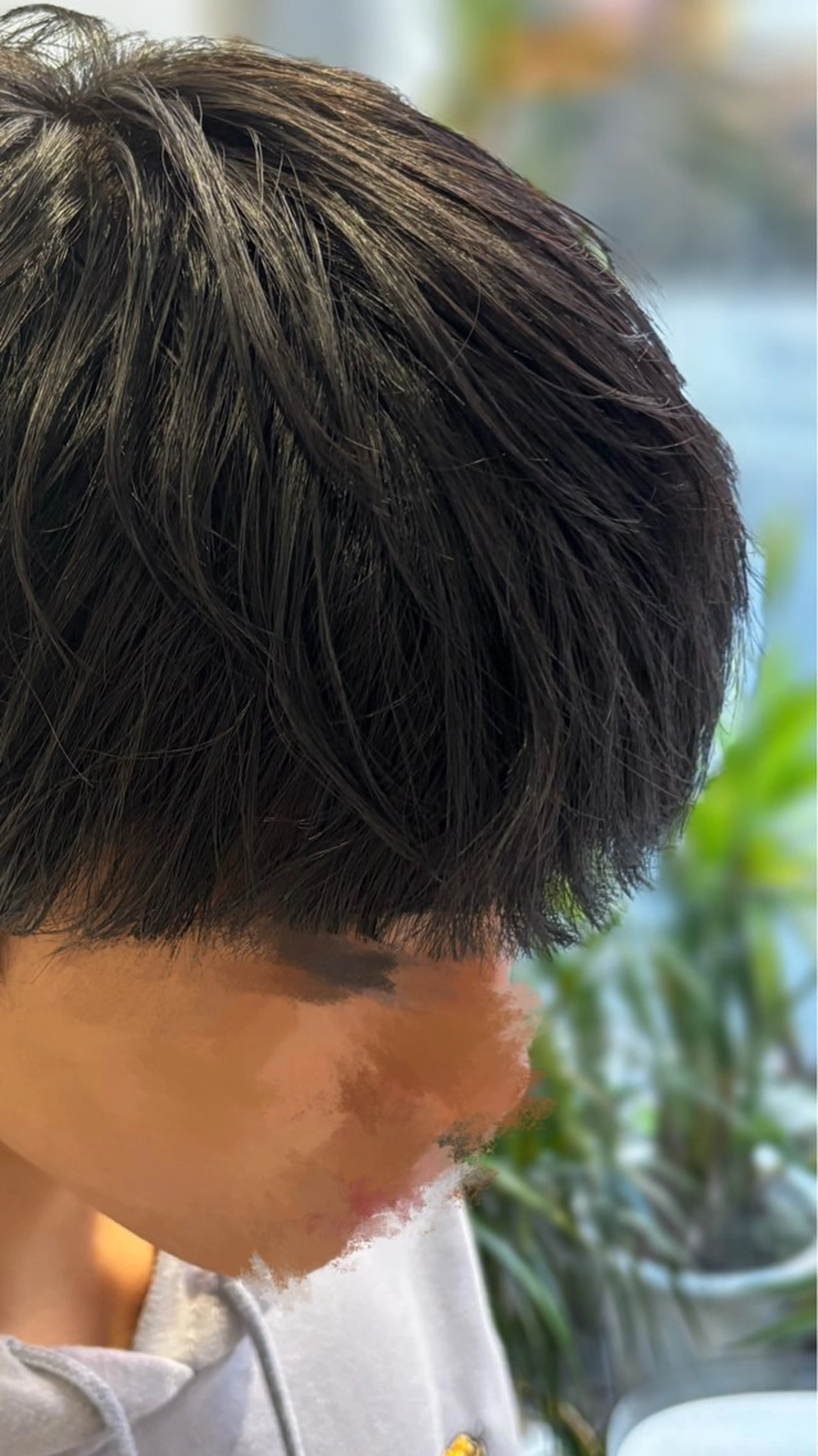 カラー メンズ マッシュ カット RYU/メンズ /センターパートのヘアスタイル