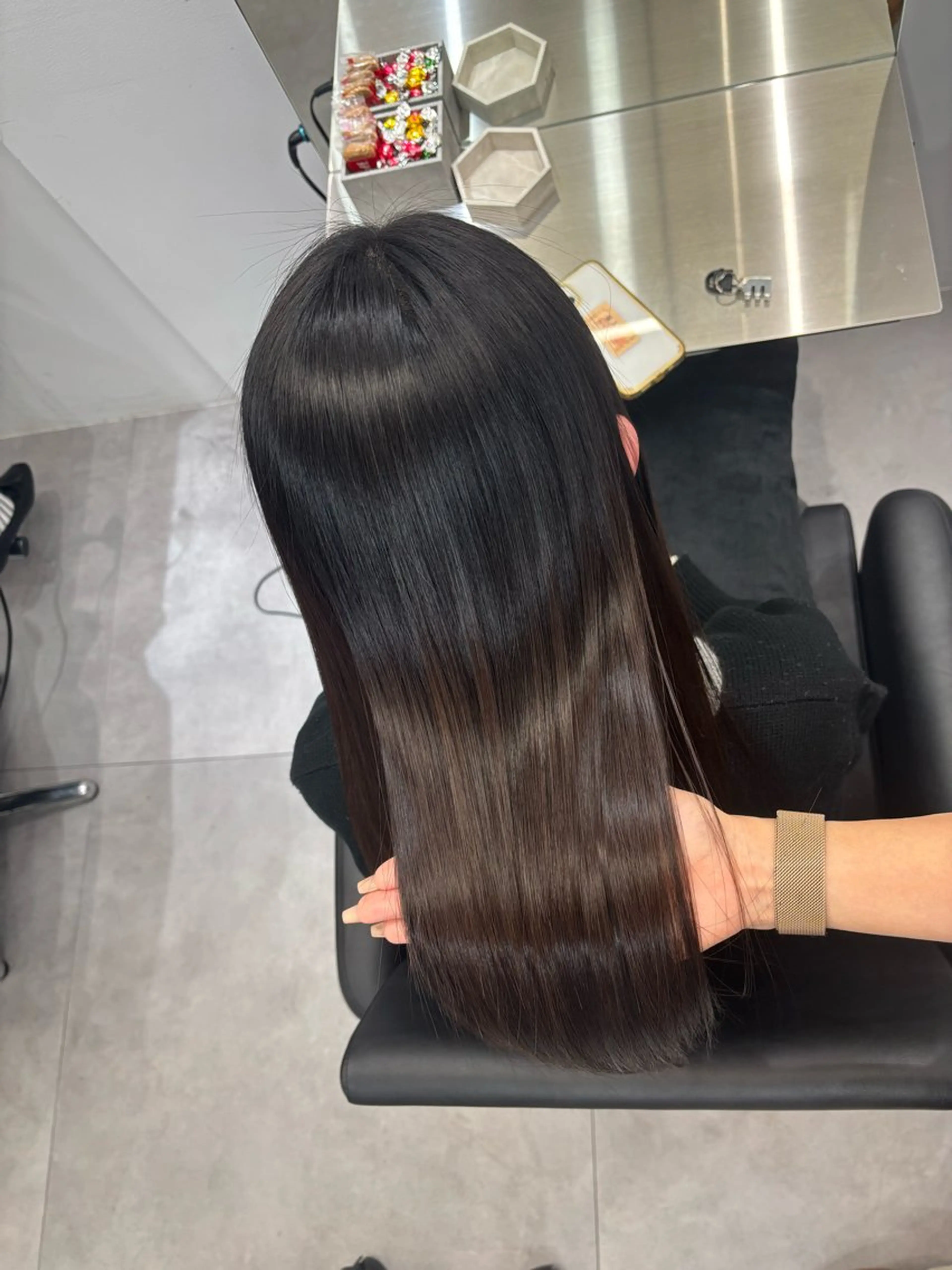 ロング カラー 髪質改善 縮毛矯正 巻ける縮毛矯正 Sachi🐰のヘアスタイル