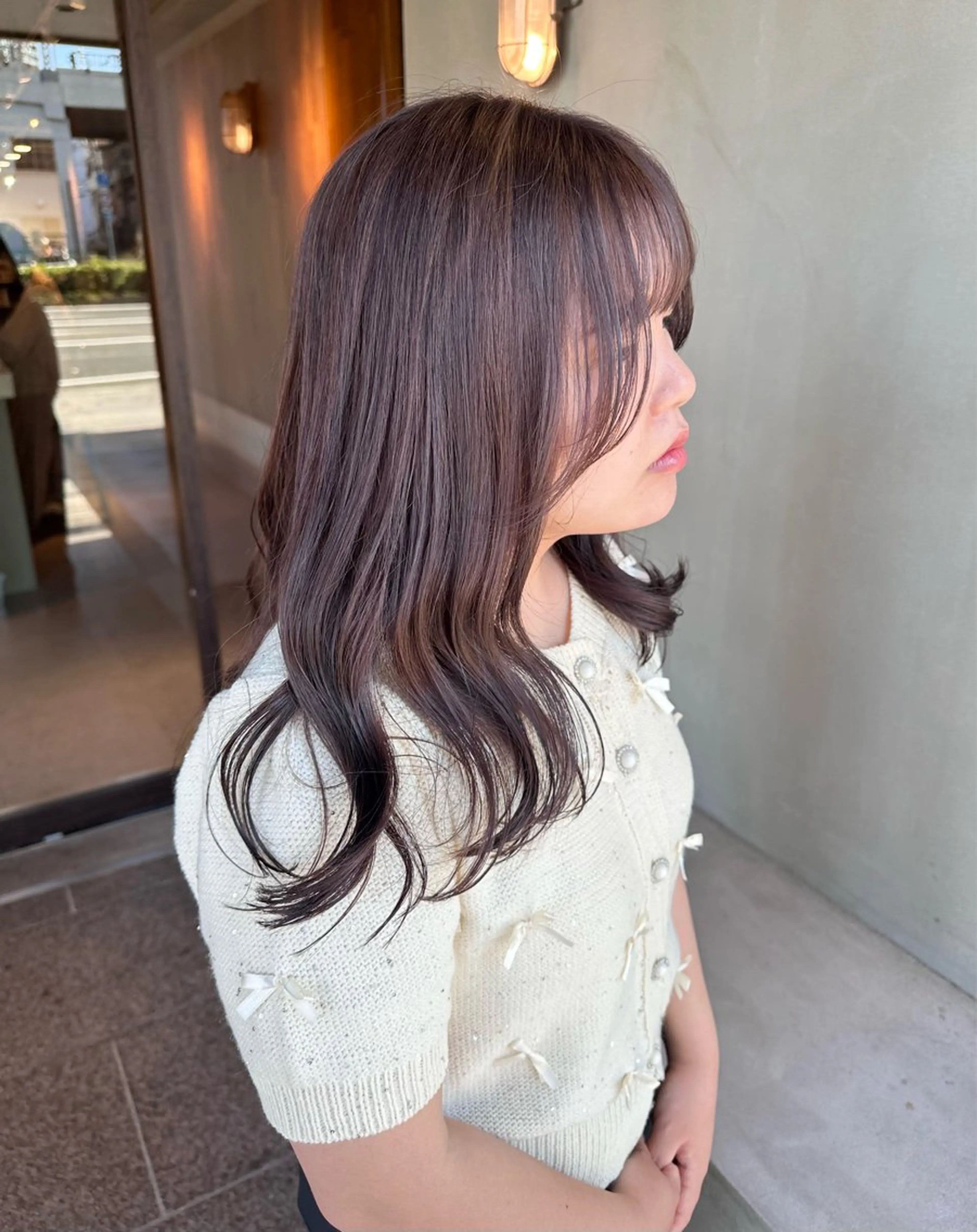 セミロング カラー カット ヘアカラー ピンクカラー/ mana🎀のヘアスタイル