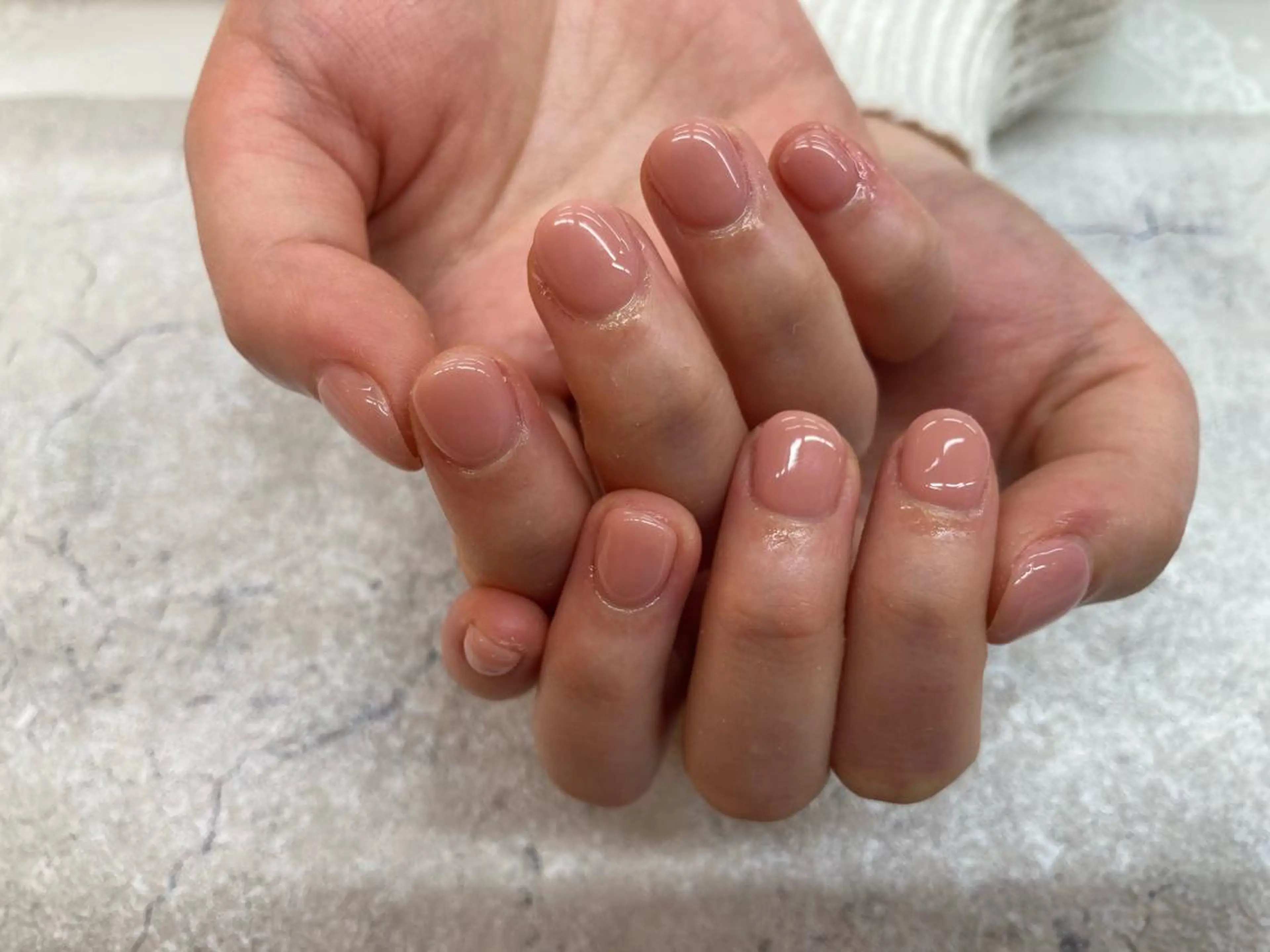 ネイル ワンカラーネイル Maple saronのネイルデザイン