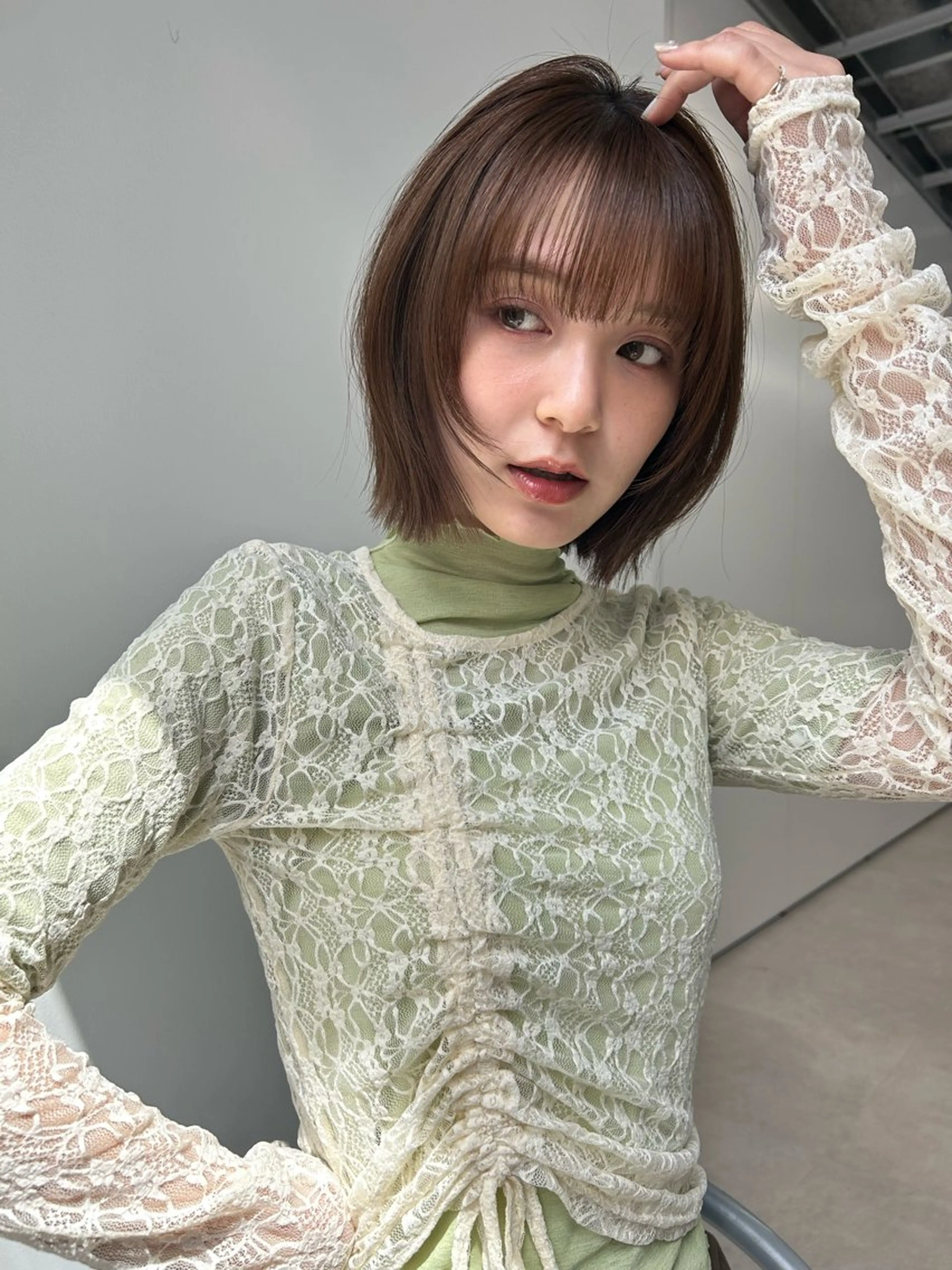 ショート カラー ヘアカラー 艶カラー🐳🫧 サヤカ 🐳のヘアスタイル