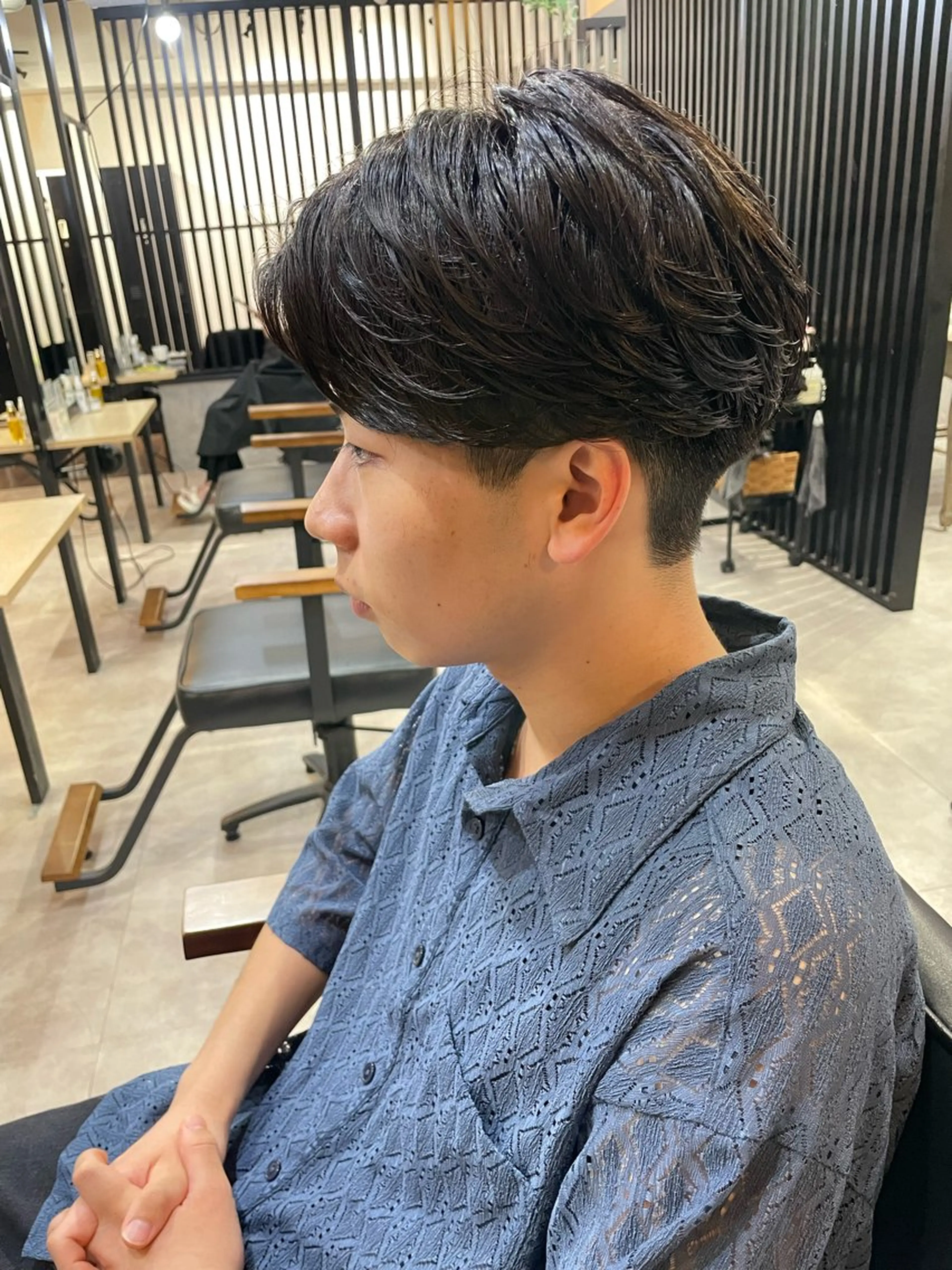 ショート パーマ メンズ カット パーマ メンズパーマ特化 勝毛広貴のヘアスタイル