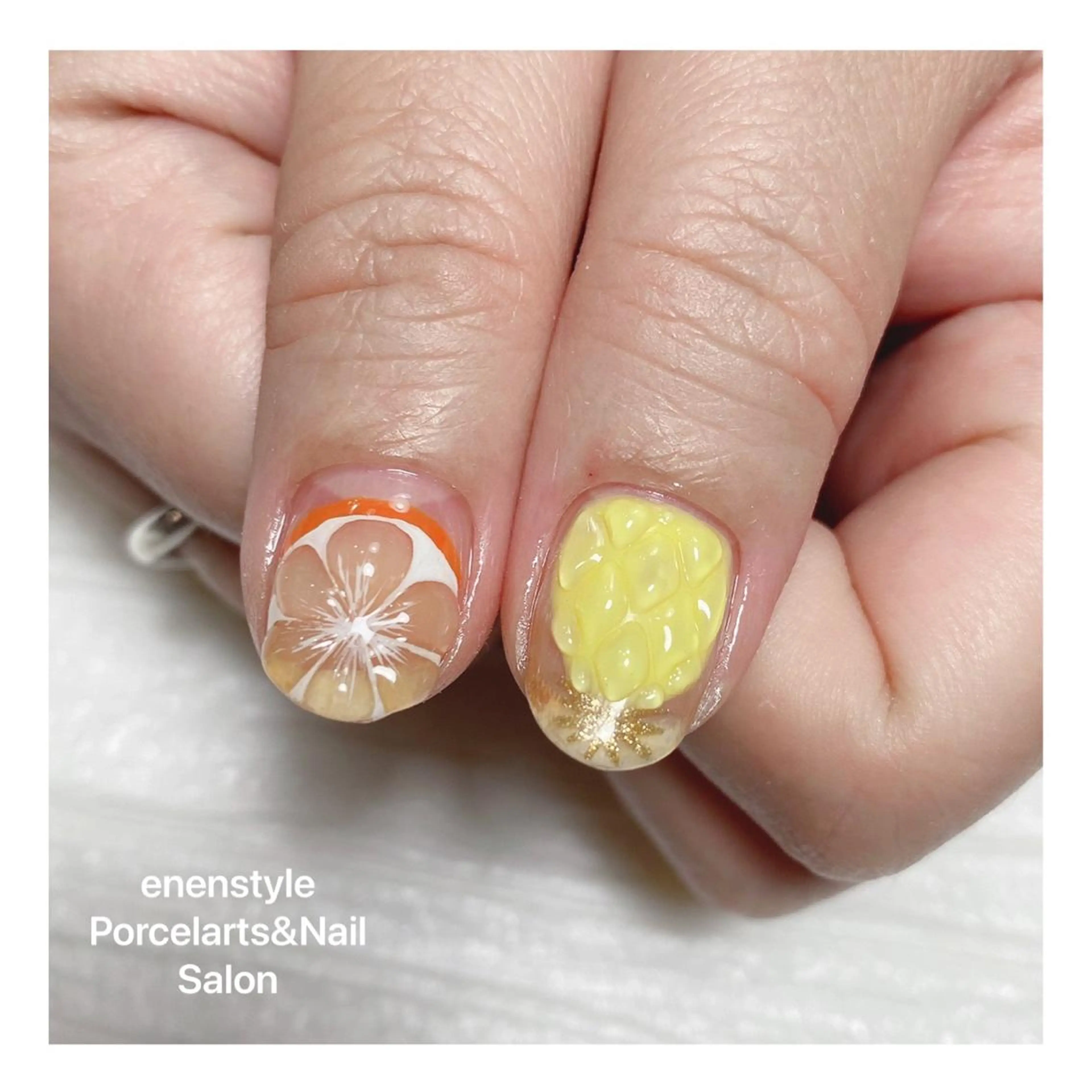 ミディアム ネイル ハンドネイル 👑enen style👑のネイルデザイン