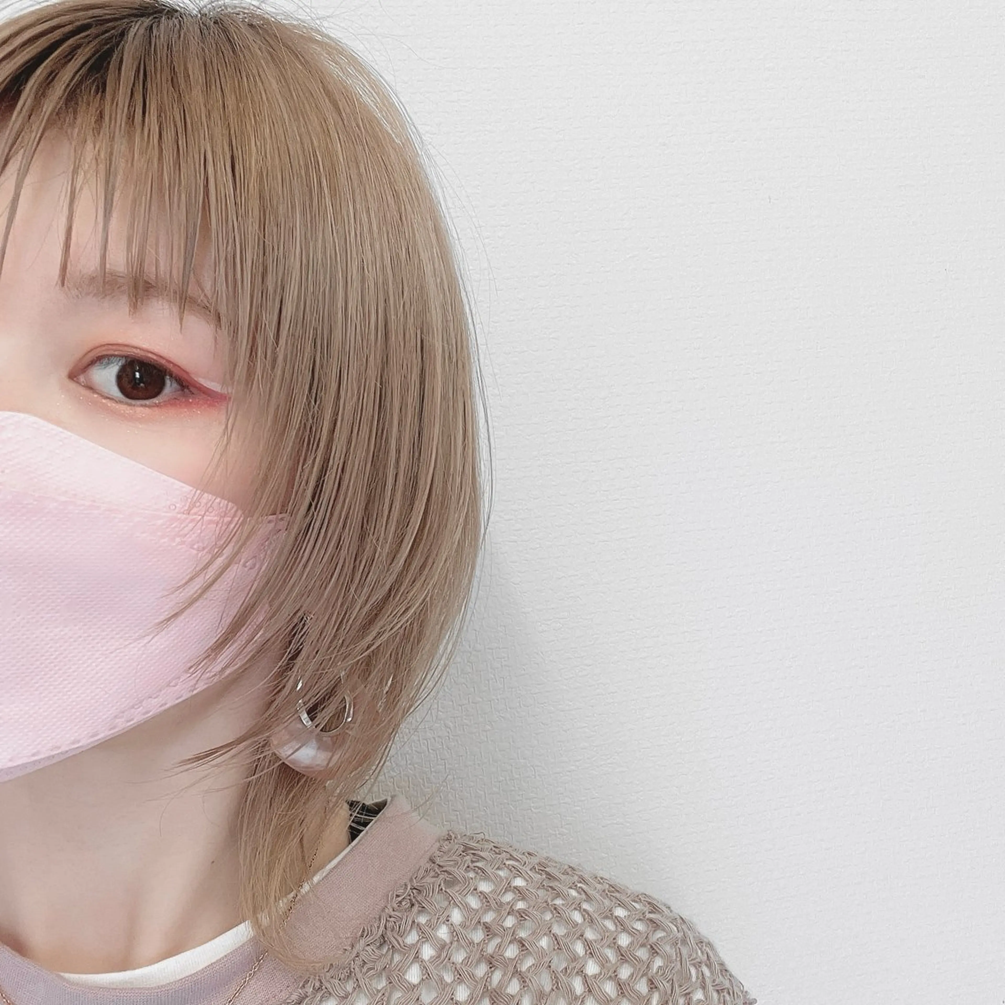 ショート カラー ベージュカラー ブリーチ ミルクティーベージュ ヘアカラー トリートメント L’me  TOKYO by youres【エルメトーキョーバイユアーズ】所属・《柔らかhair𓍯 》木村美姫のヘアスタイル