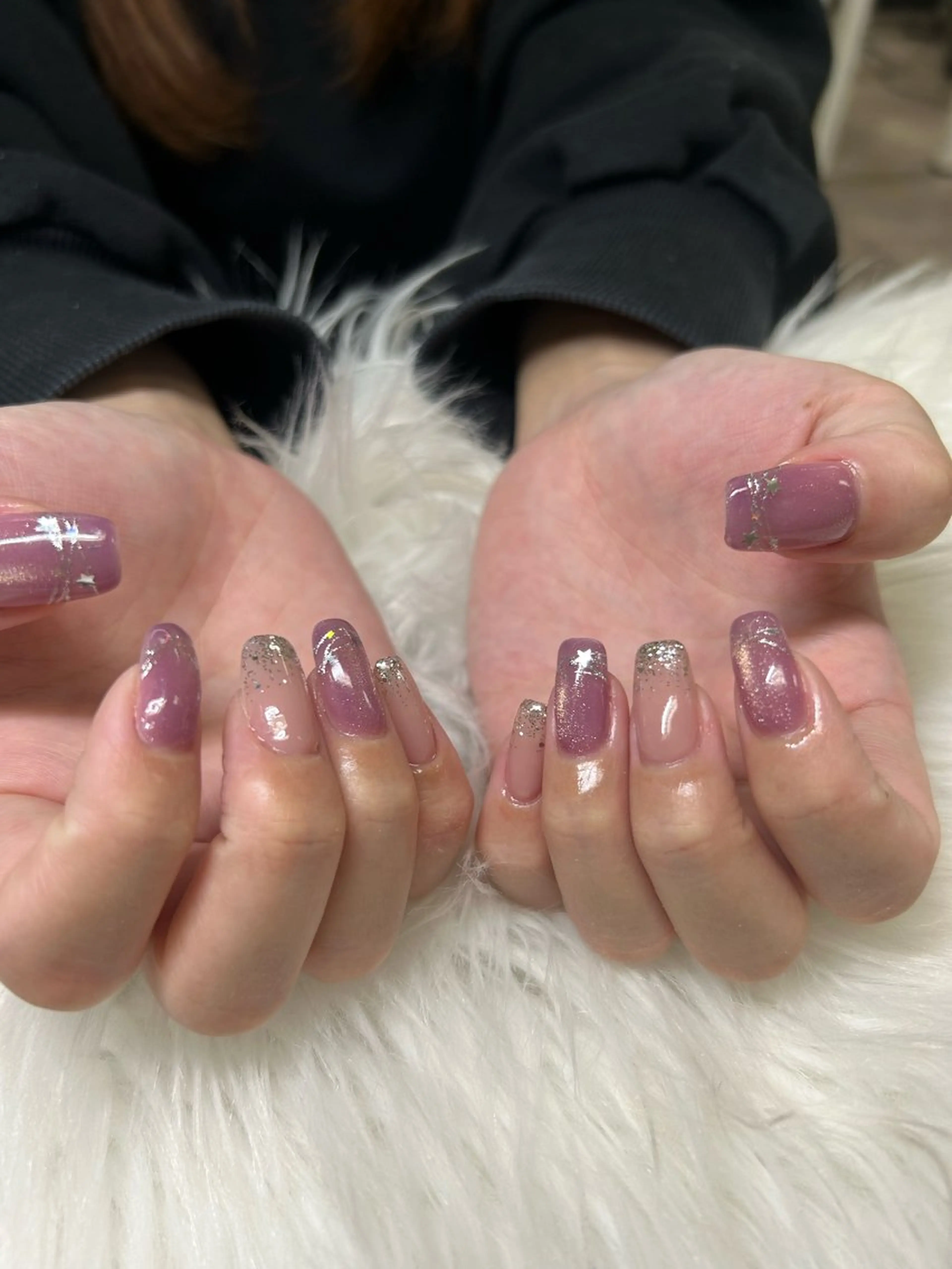 ロング ハンドネイル nail salon chai Asakaのネイルデザイン