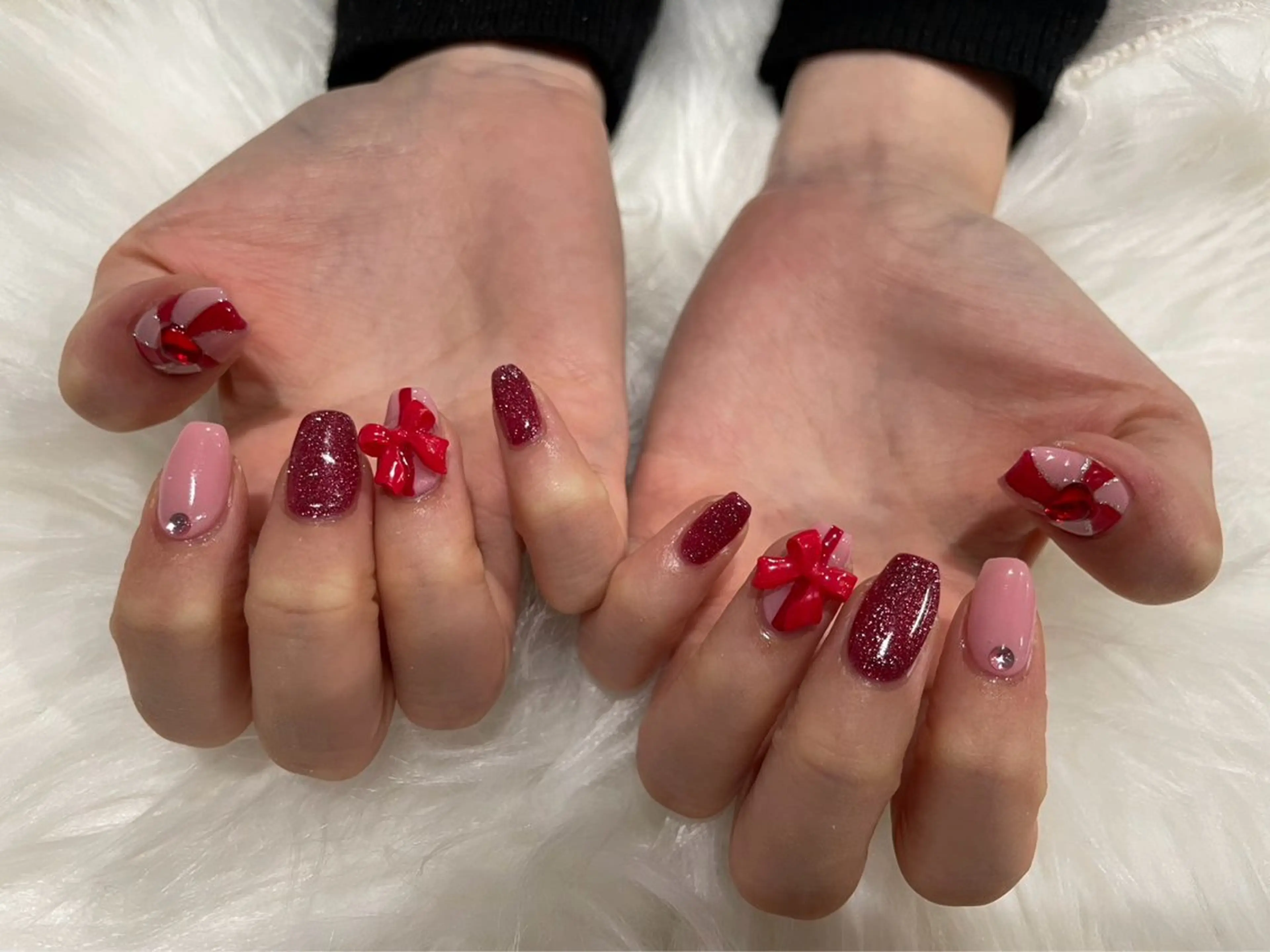 ネイル リボン ハンドネイル Renatus Nailのネイルデザイン