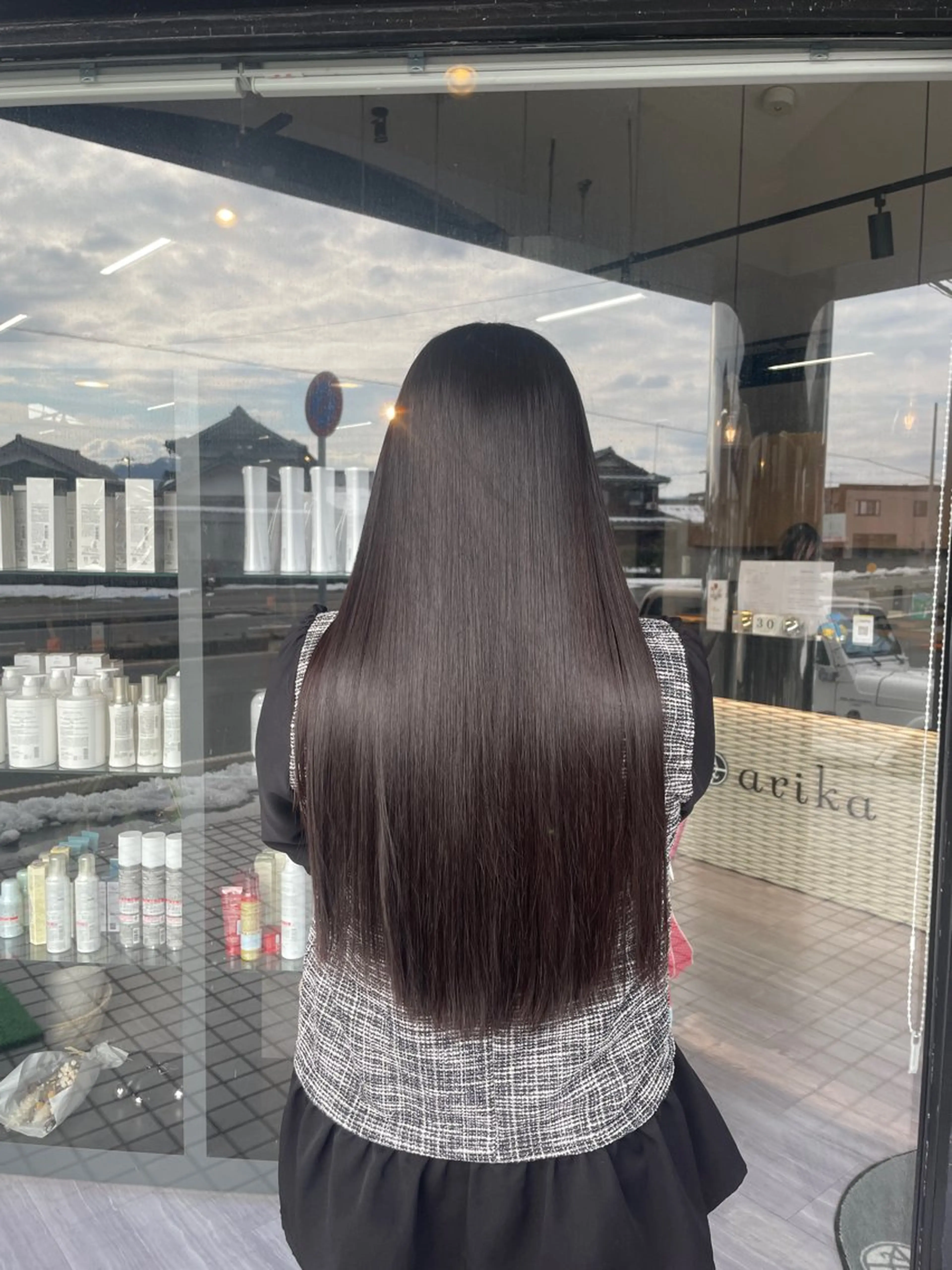 ロング マキノ キョウカのヘアスタイル