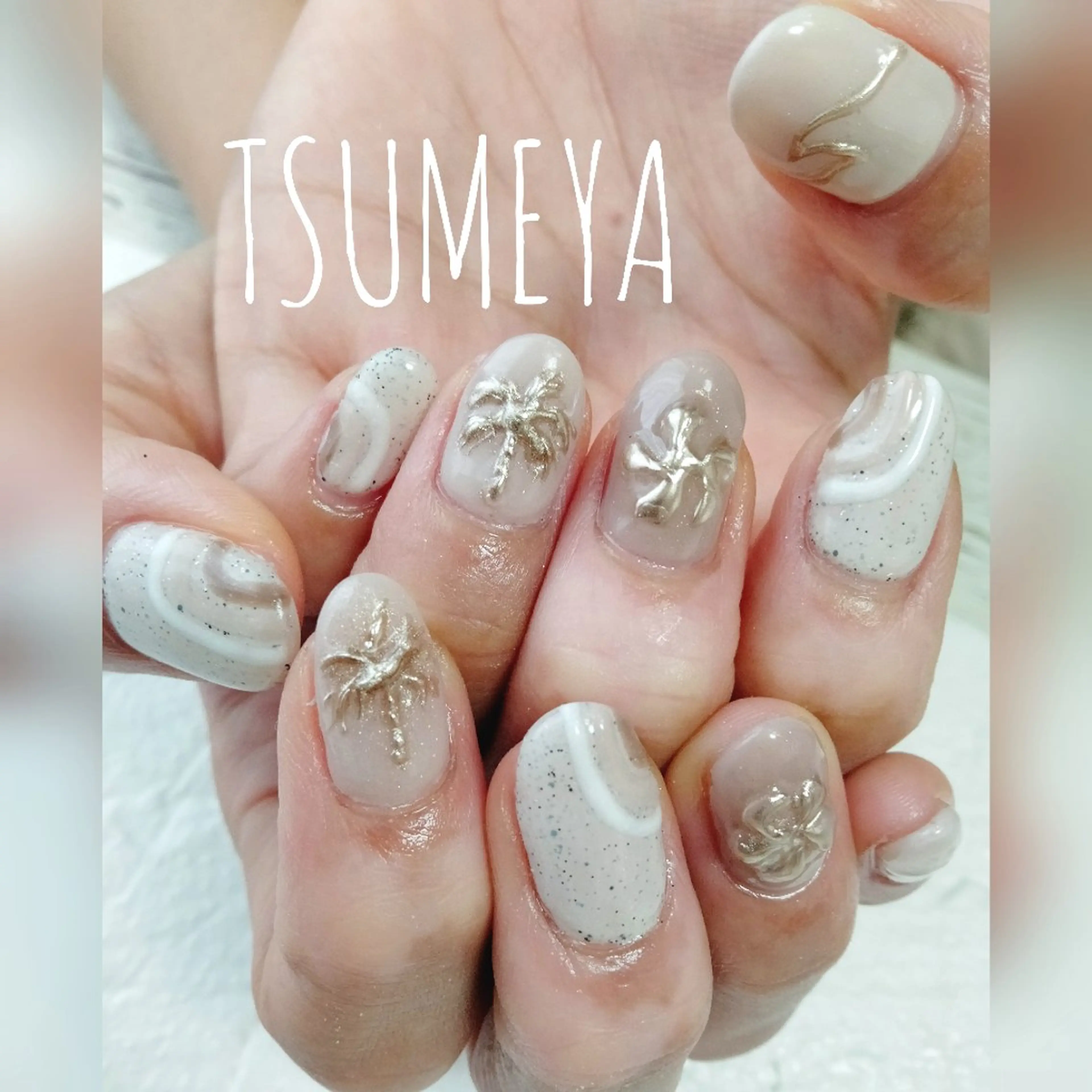 ネイル 夏ネイル ハンドネイル _TSUMEYA _のネイルデザイン