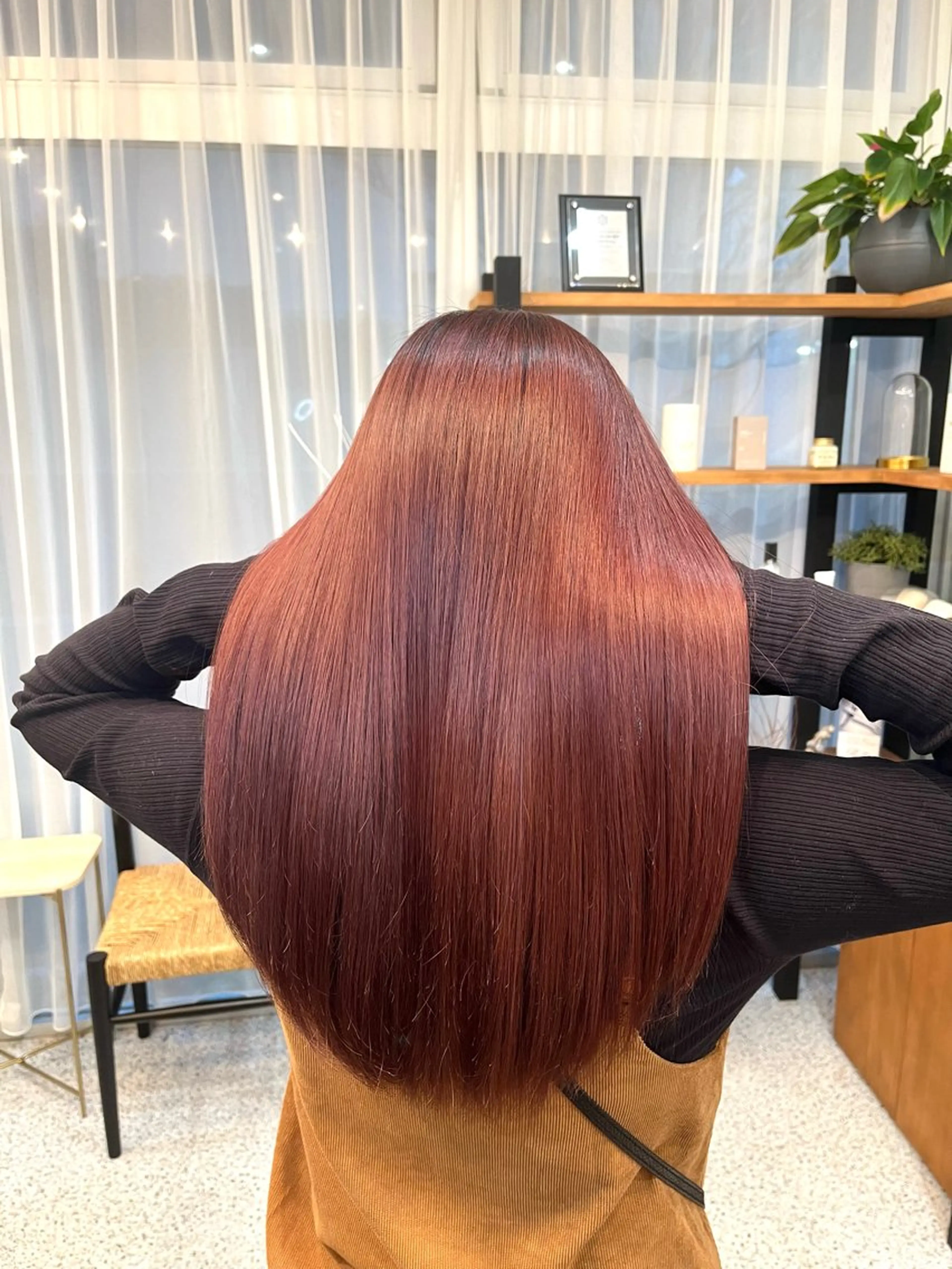 ロング カラー カット ヘアカラー トリートメント 岩井 駿のヘアスタイル