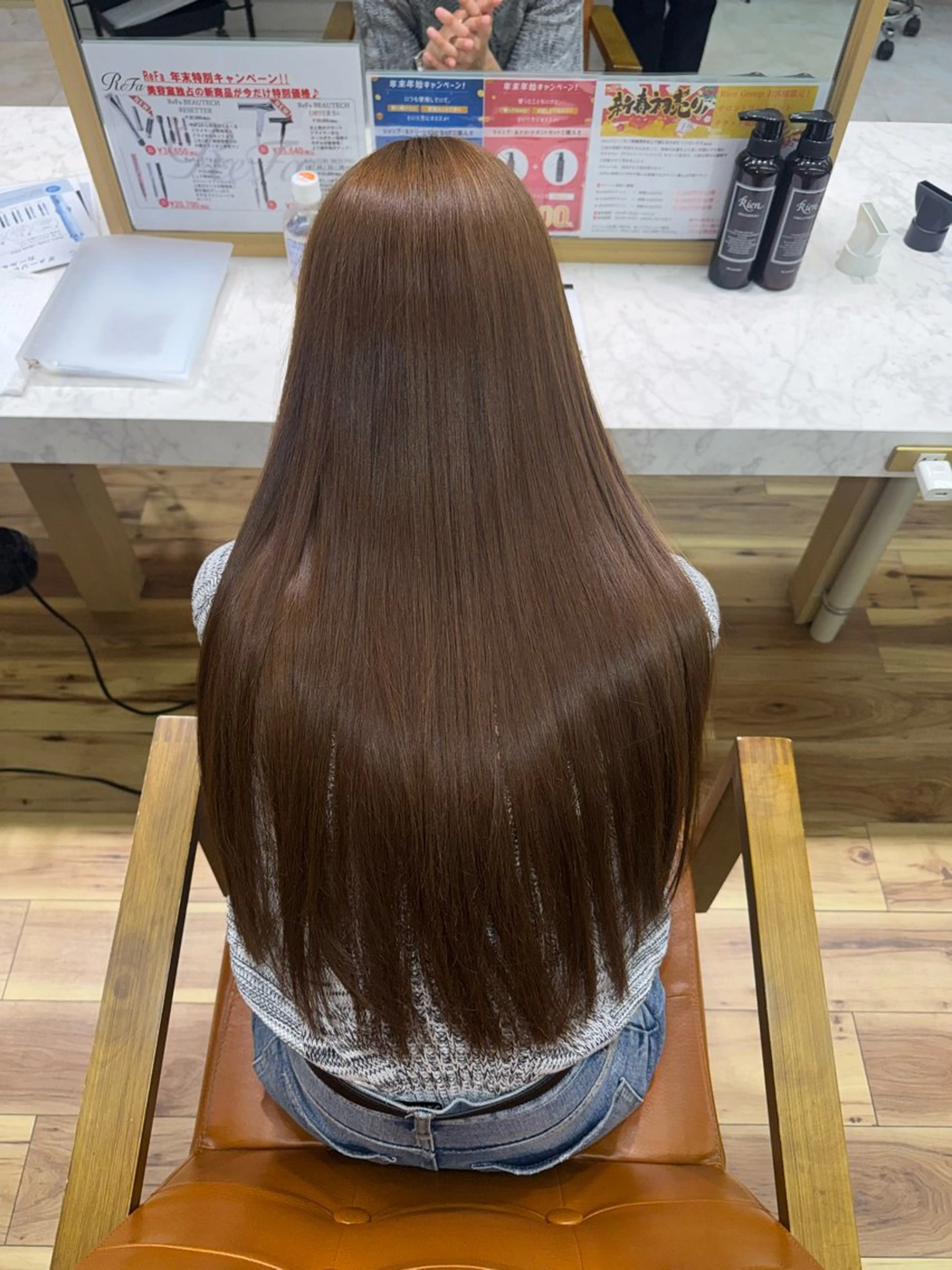 ロング ブリーチなしWカラー / 野中悠那のヘアスタイル