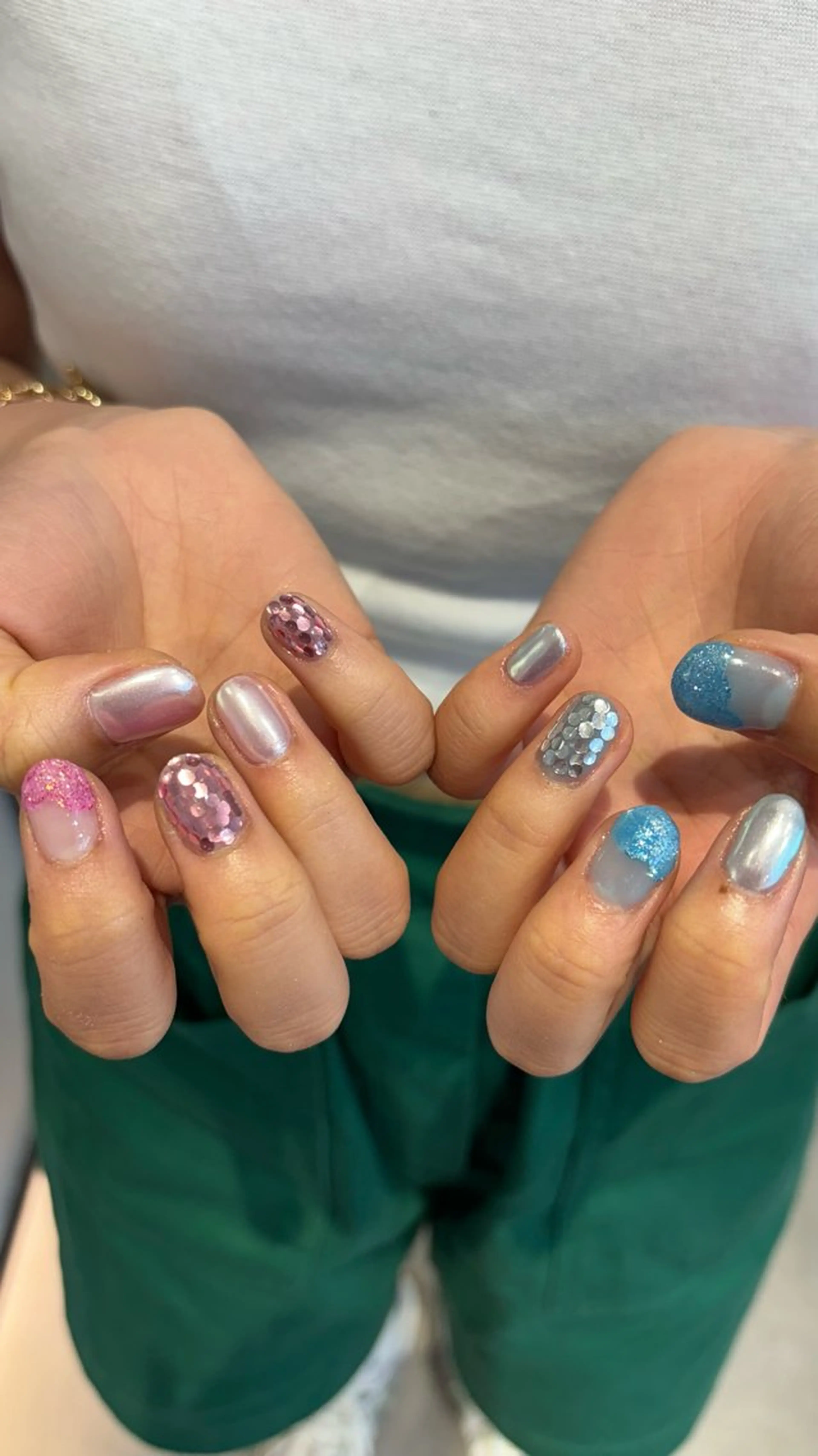 ネイル ハンドネイル ハイトーン/レイヤー nail 百咲💌のヘアスタイル