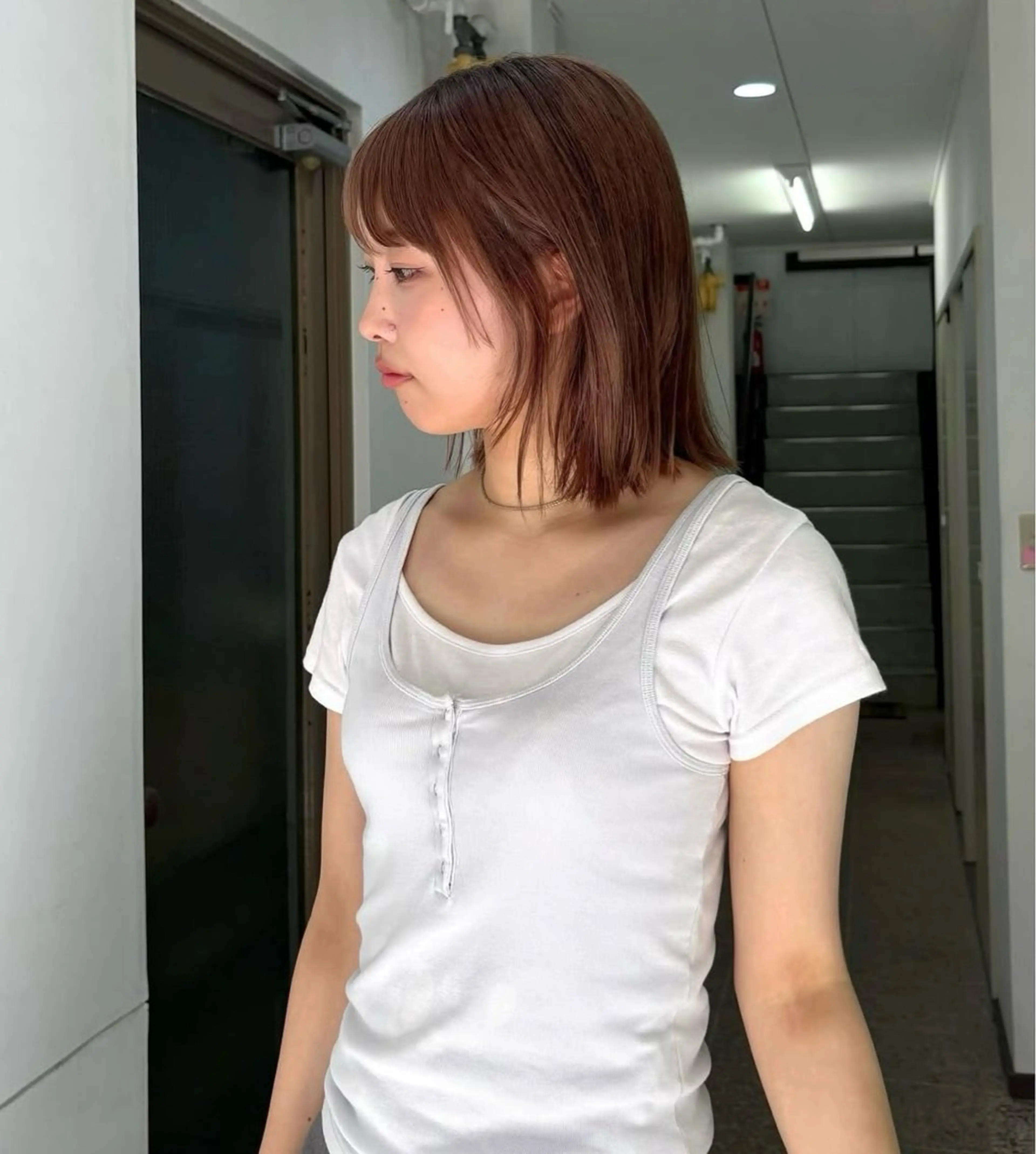 カラー ヘアカラー 吉野 新菜のヘアスタイル