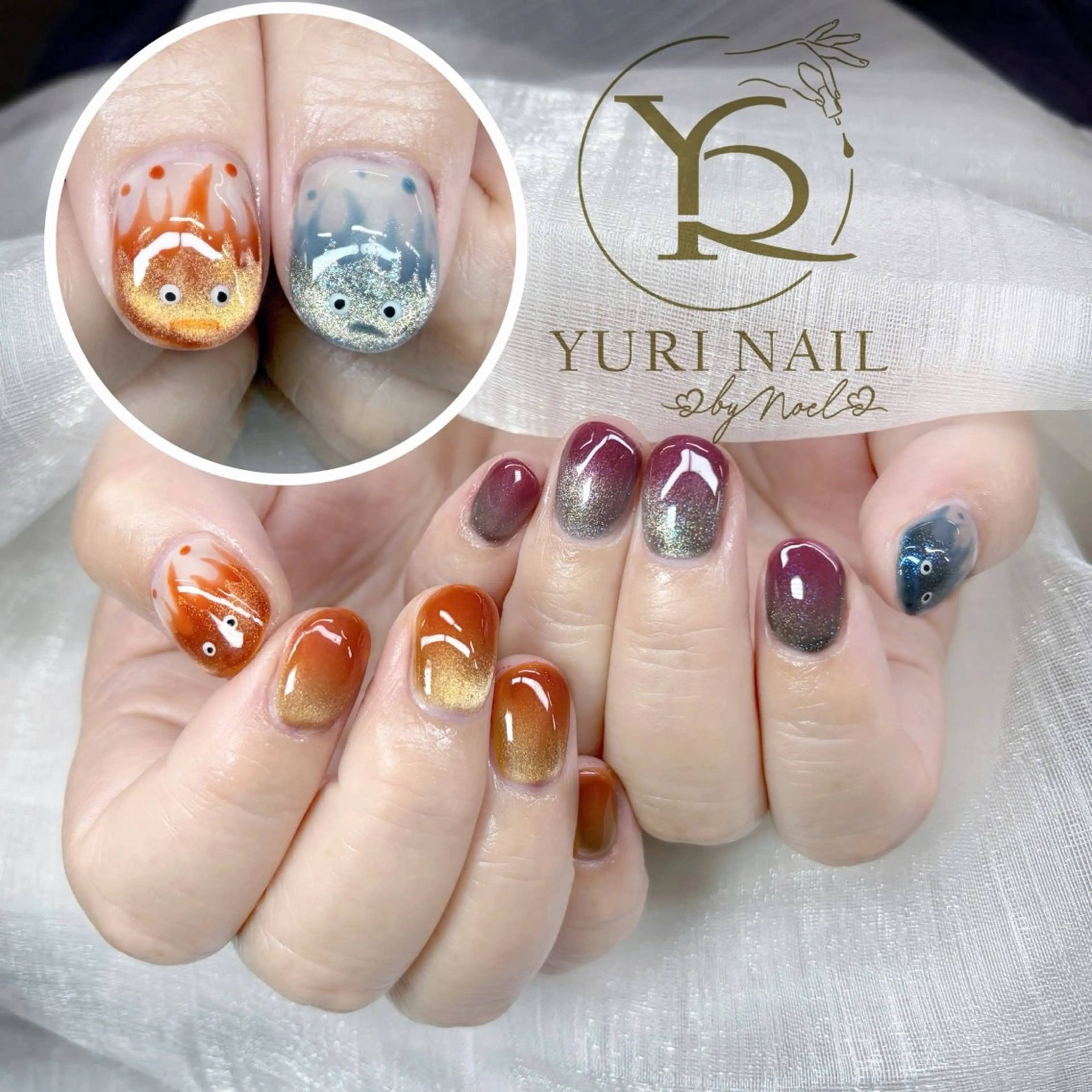 ネイル チークネイル フットネイル フレンチネイル グラデーション キラキラネイル ハンドネイル フットネイル ハンドケア YURI Nail Funabashiのネイルデザイン