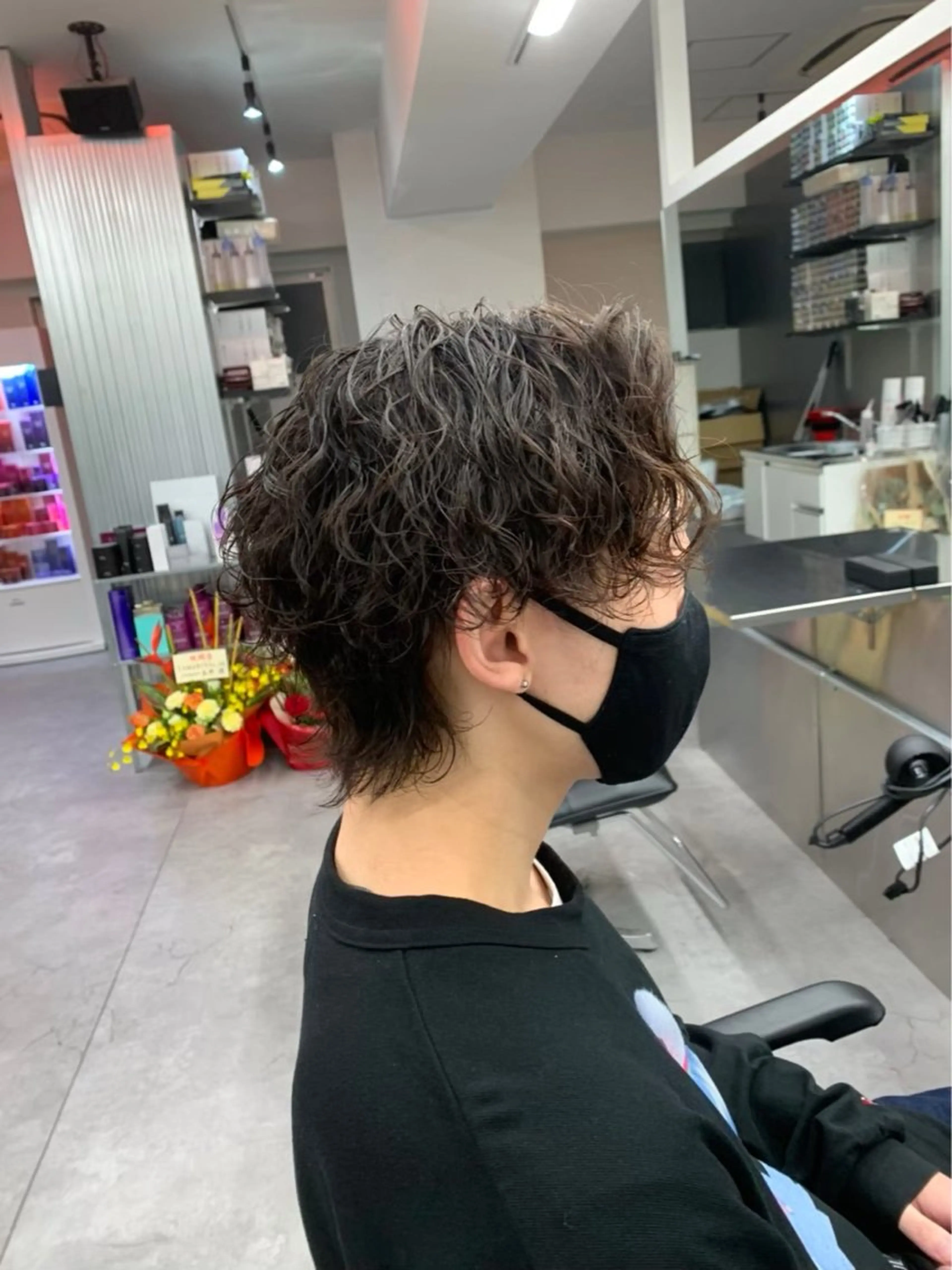 ショート パーマ メンズ カット パーマ ヘアセット お悩み解消✨/ メンズパーマ✨/直樹のヘアスタイル