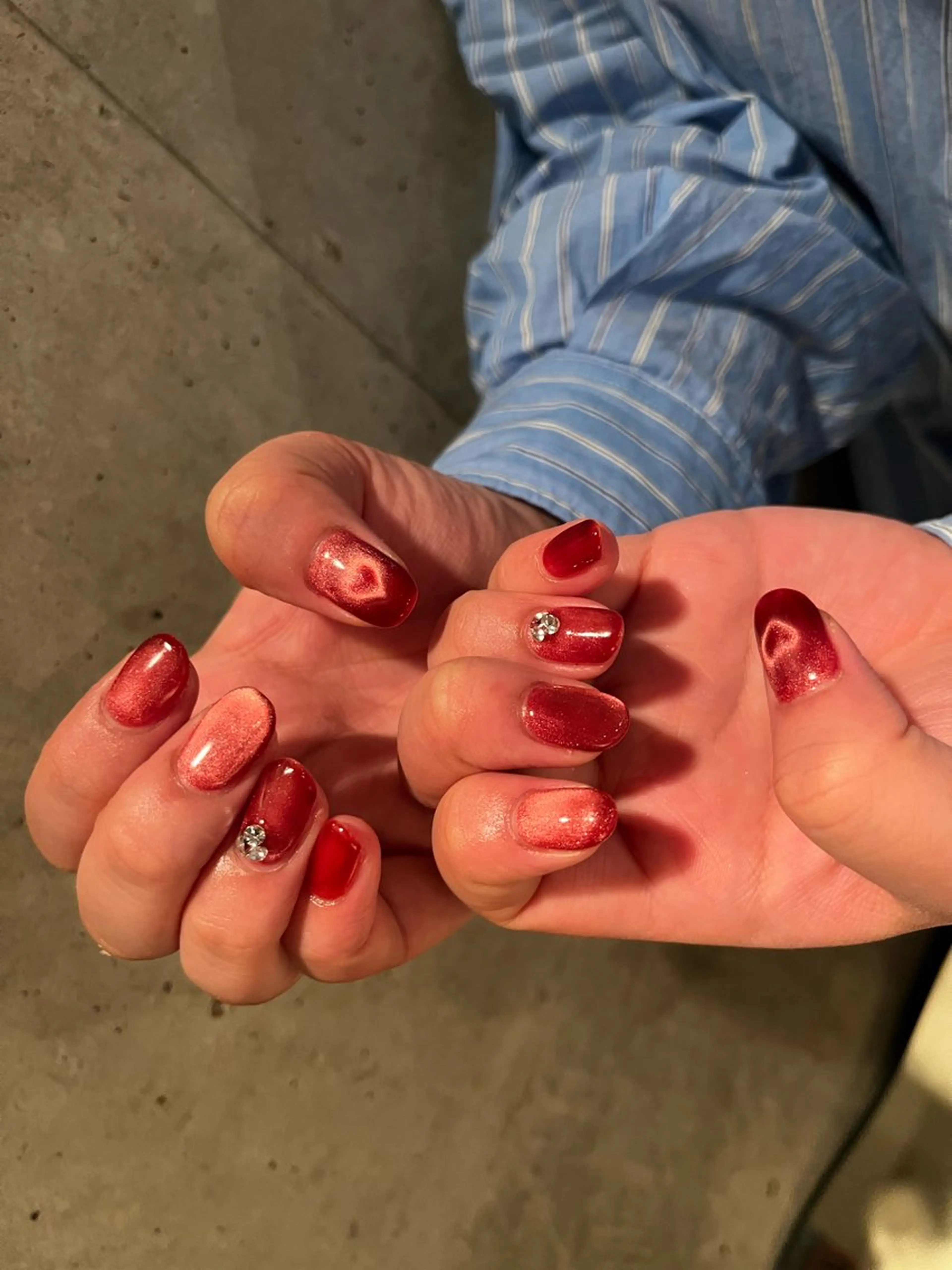 ネイル ハート ハンドネイル DariL Ayaのネイルデザイン