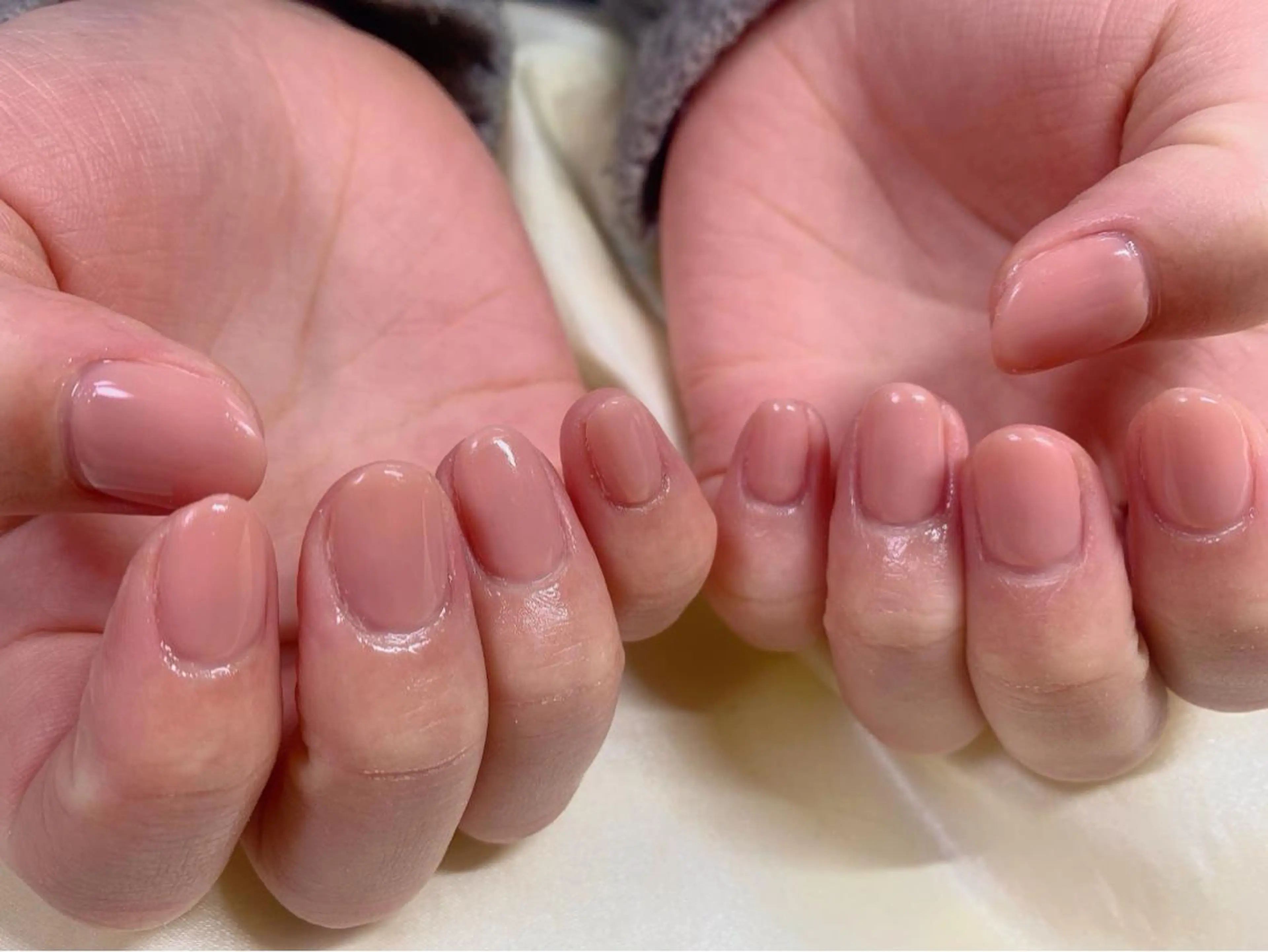 ネイル ピンク ピンクベージュ kikinail 溝の口のネイルデザイン