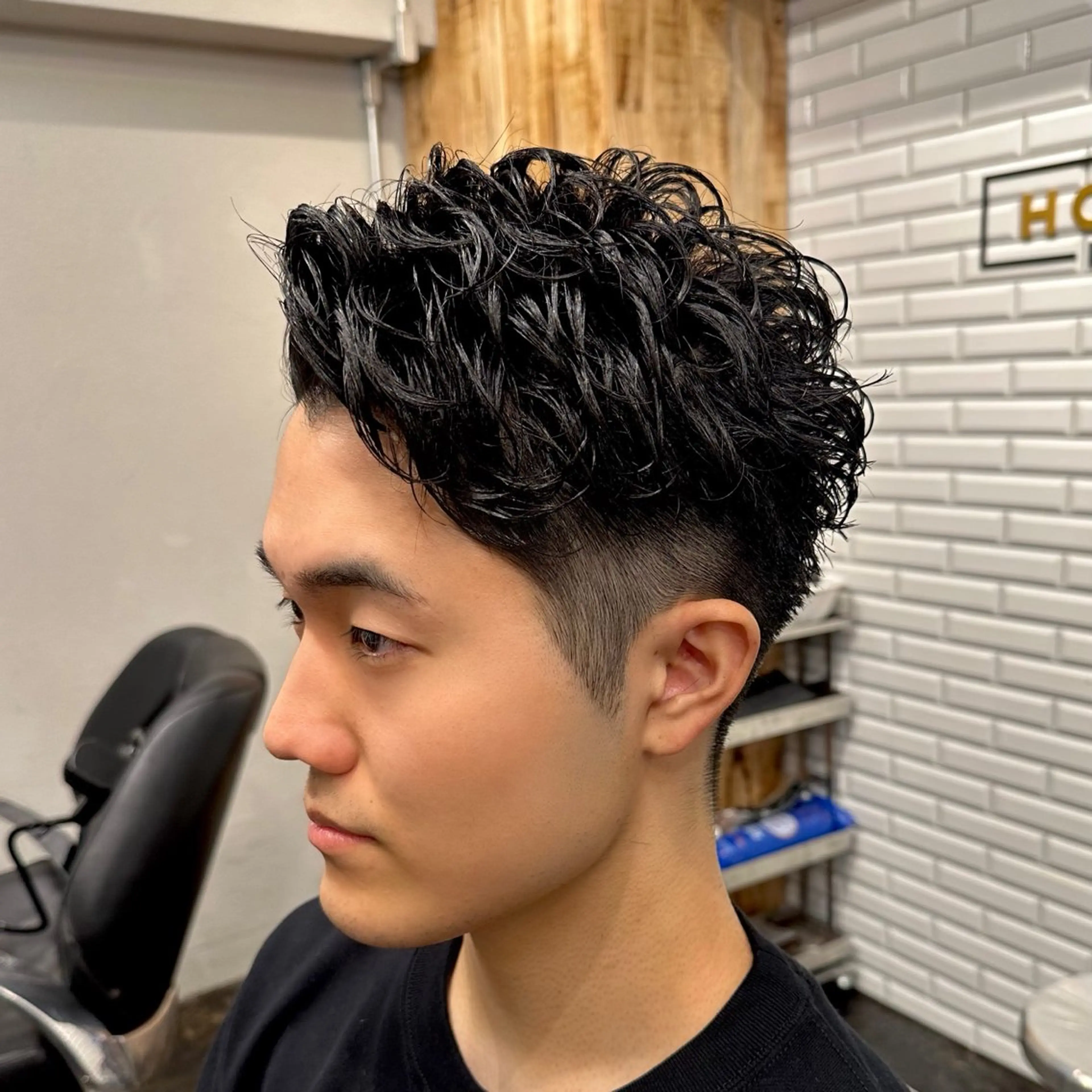 ショート パーマ メンズ メンズパーマ カット パーマ トリートメント ツイスパ/メンズ パーマ/歩夢のヘアスタイル