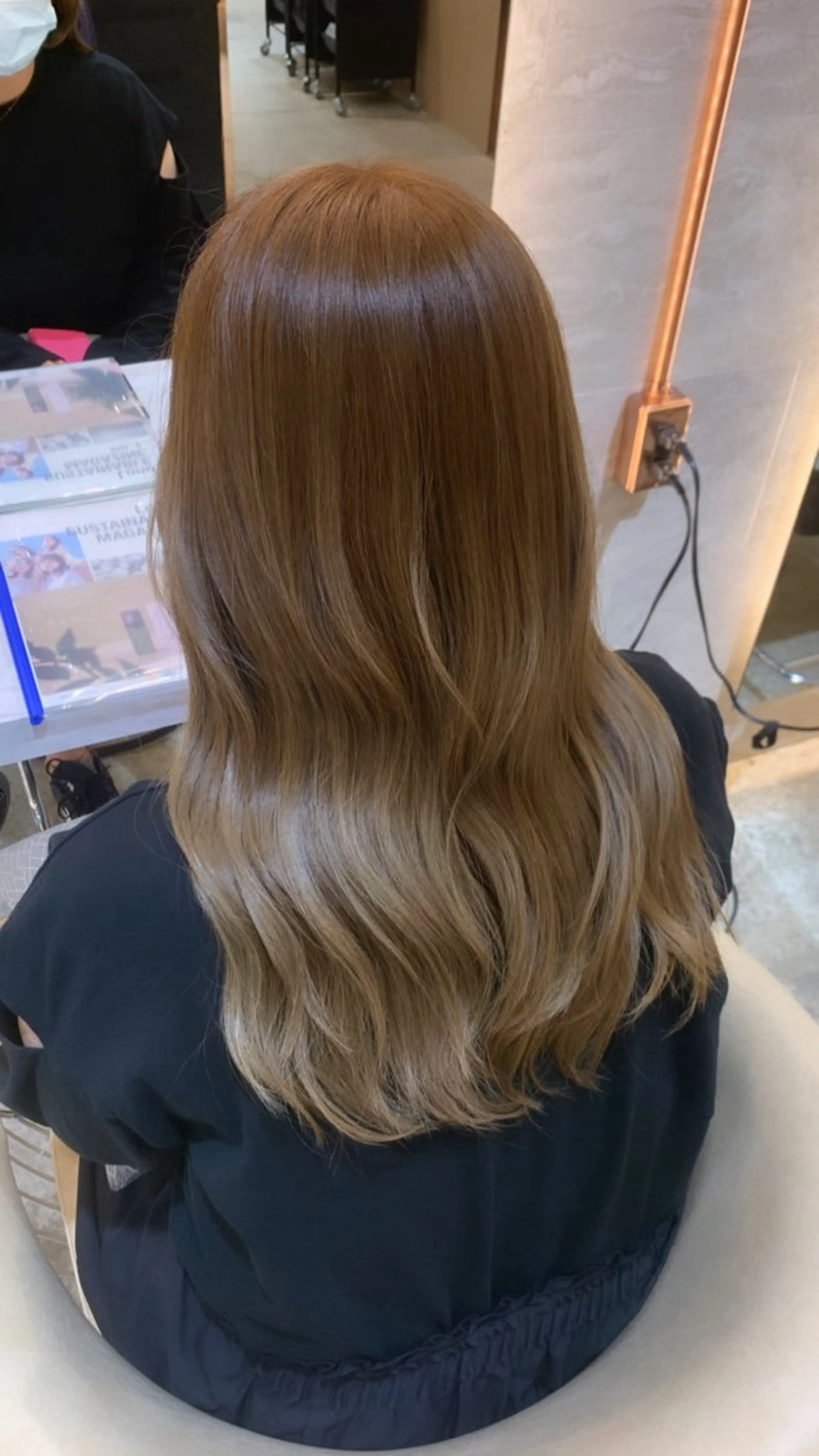 ロング ハッシュカット/韓国 レイヤー/カハナのヘアスタイル