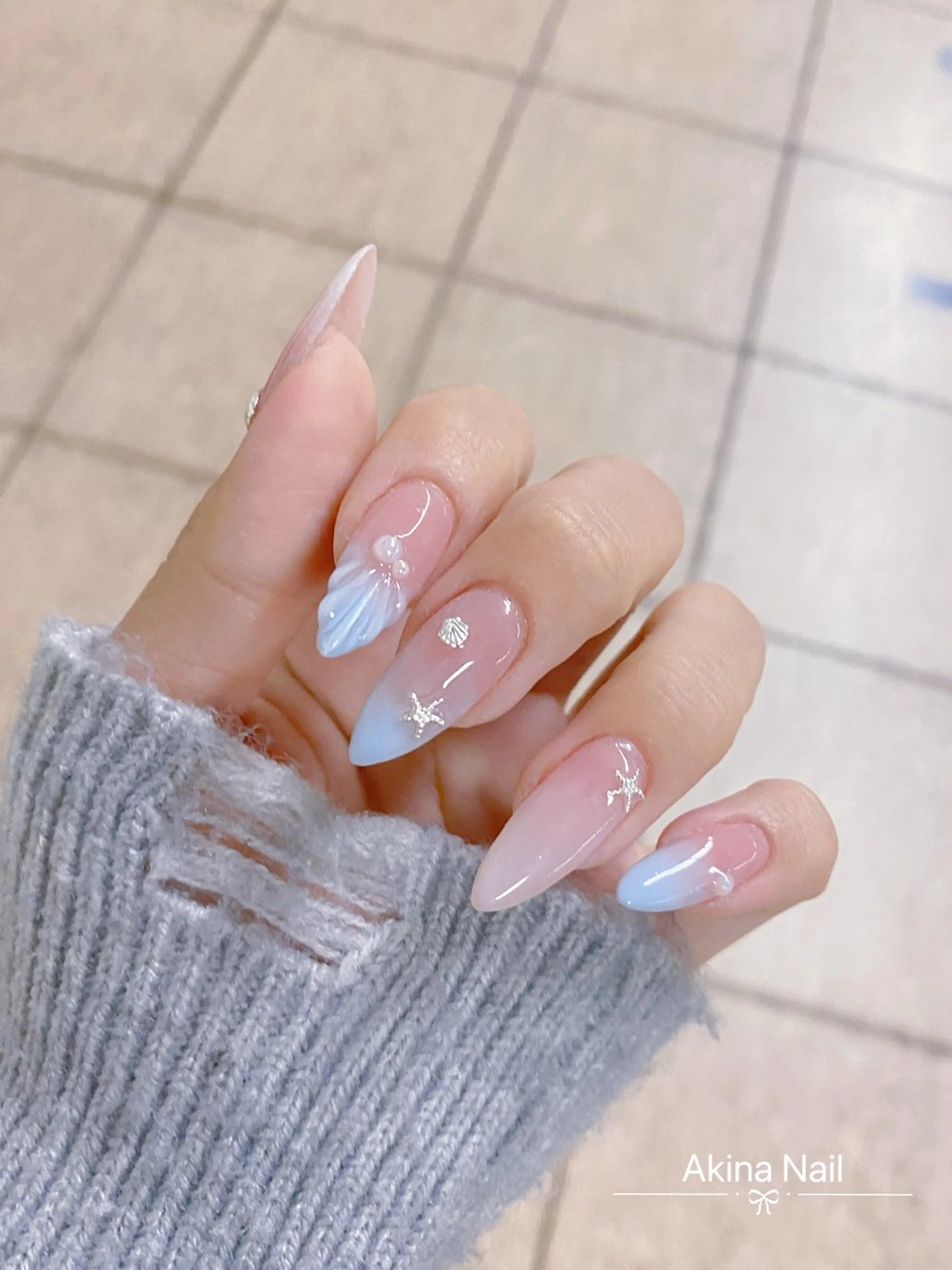 ネイル ハンドネイル Akina Nail🎀✨のネイルデザイン