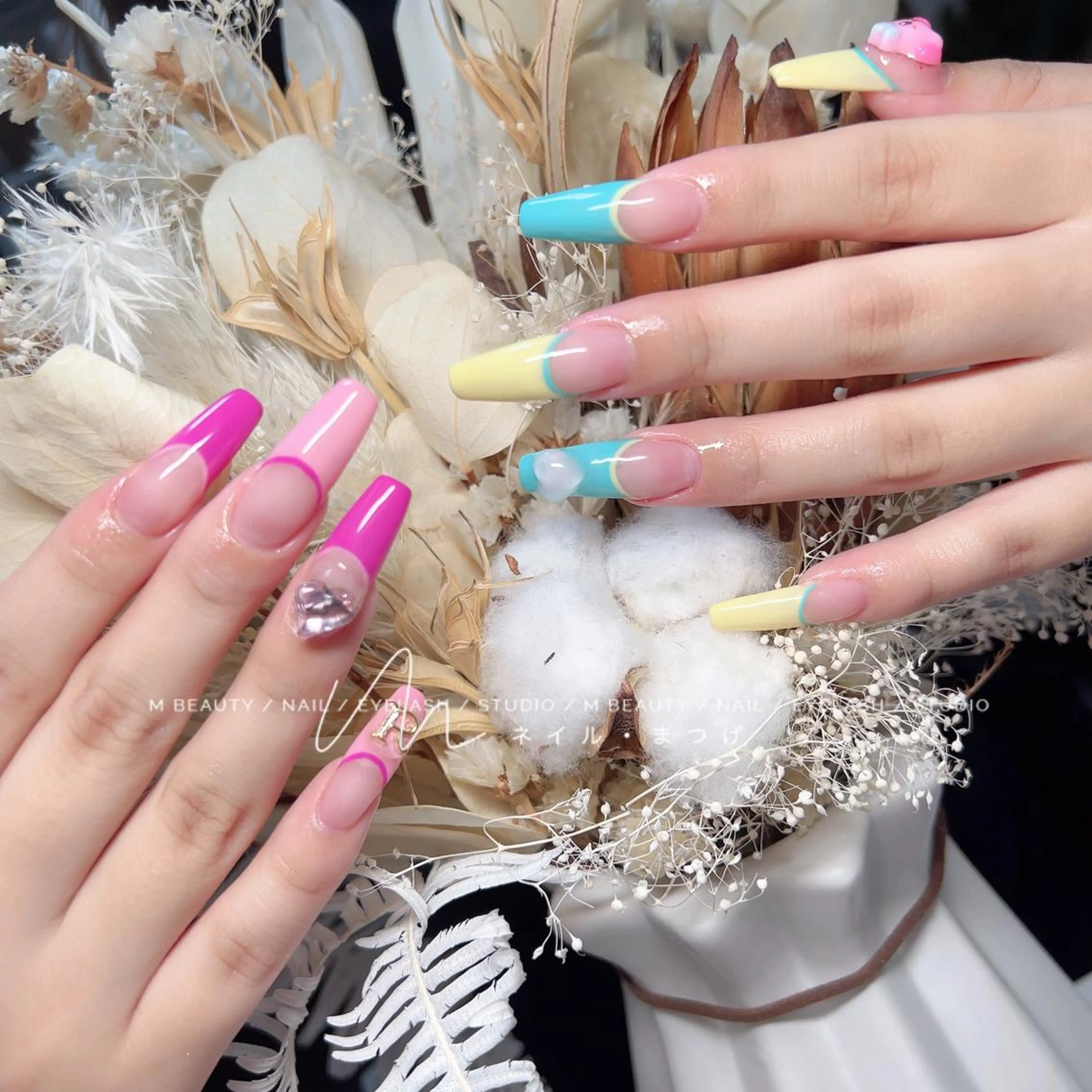 ネイル M🌷nail 長さだし専門店のネイルデザイン