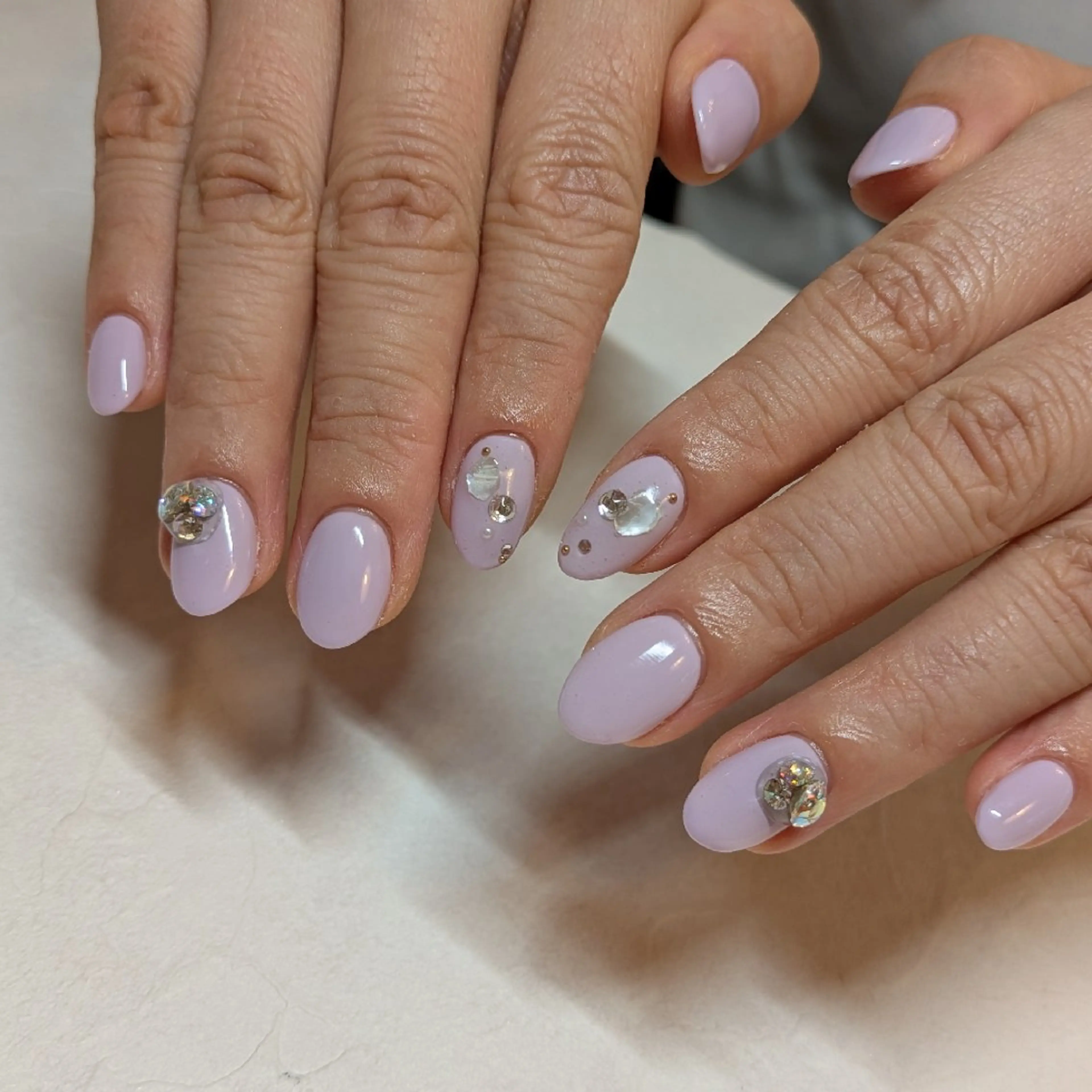 ネイル キラキラネイル ジェヌインネイル 河内のネイルデザイン