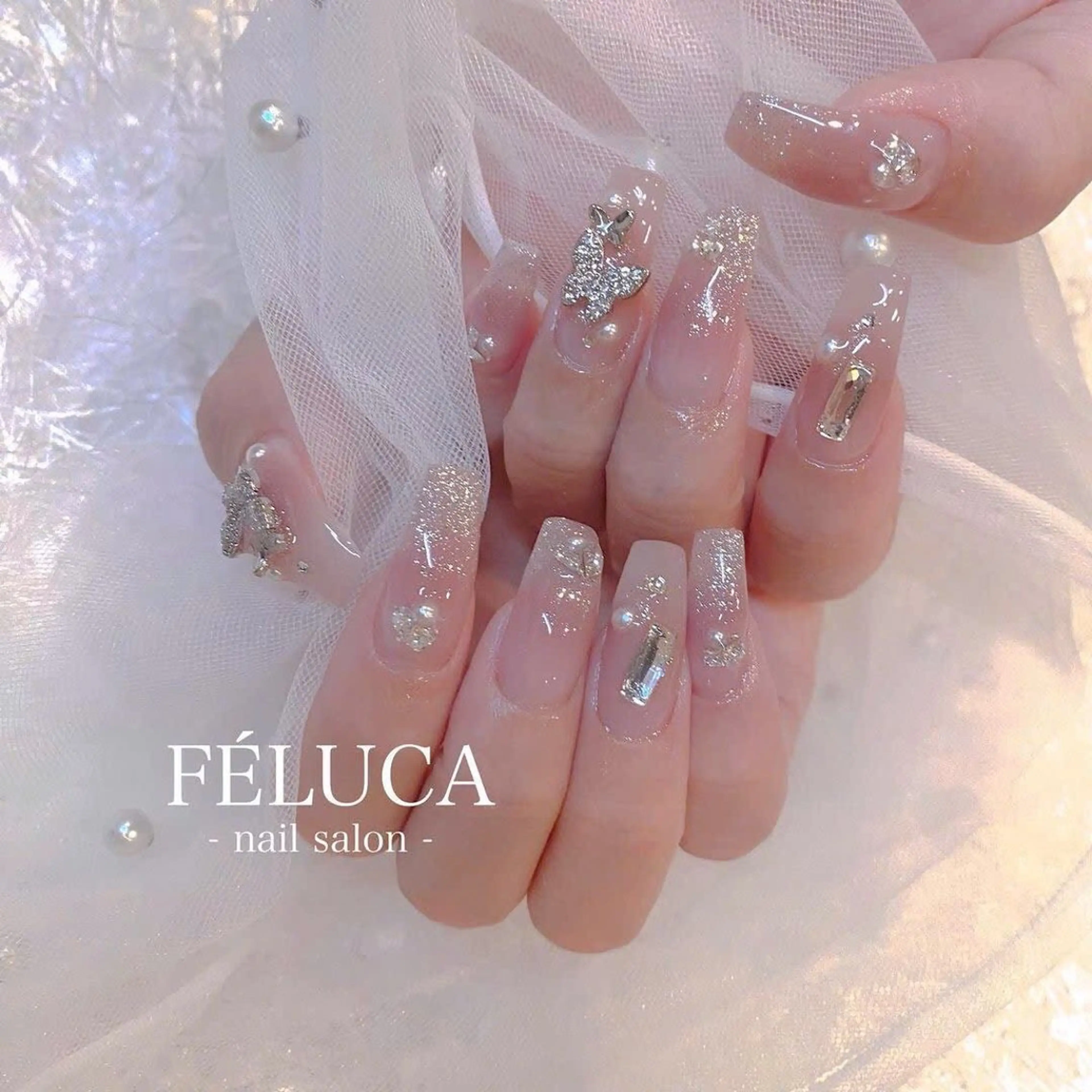 ネイル グラデーション ラメ(グリッター) マグネットネイル ミラーネイル ニュアンスネイル ハンドネイル Lumi de nailsのネイルデザイン