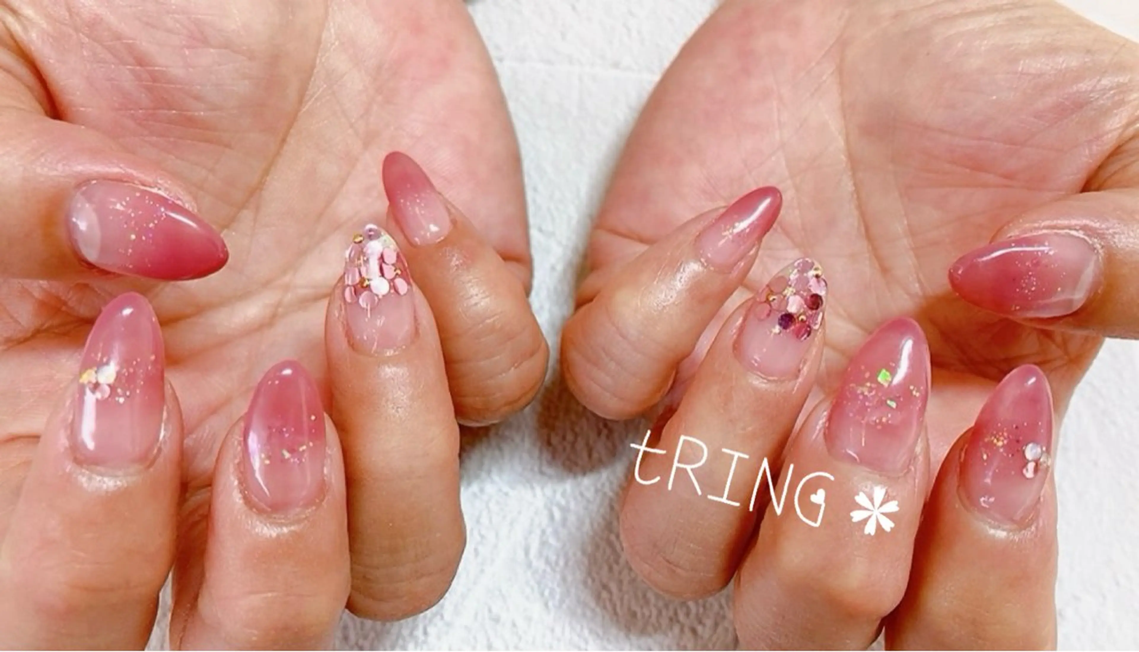 ネイル ハンドネイル tRING＊ しいの木台のネイルデザイン