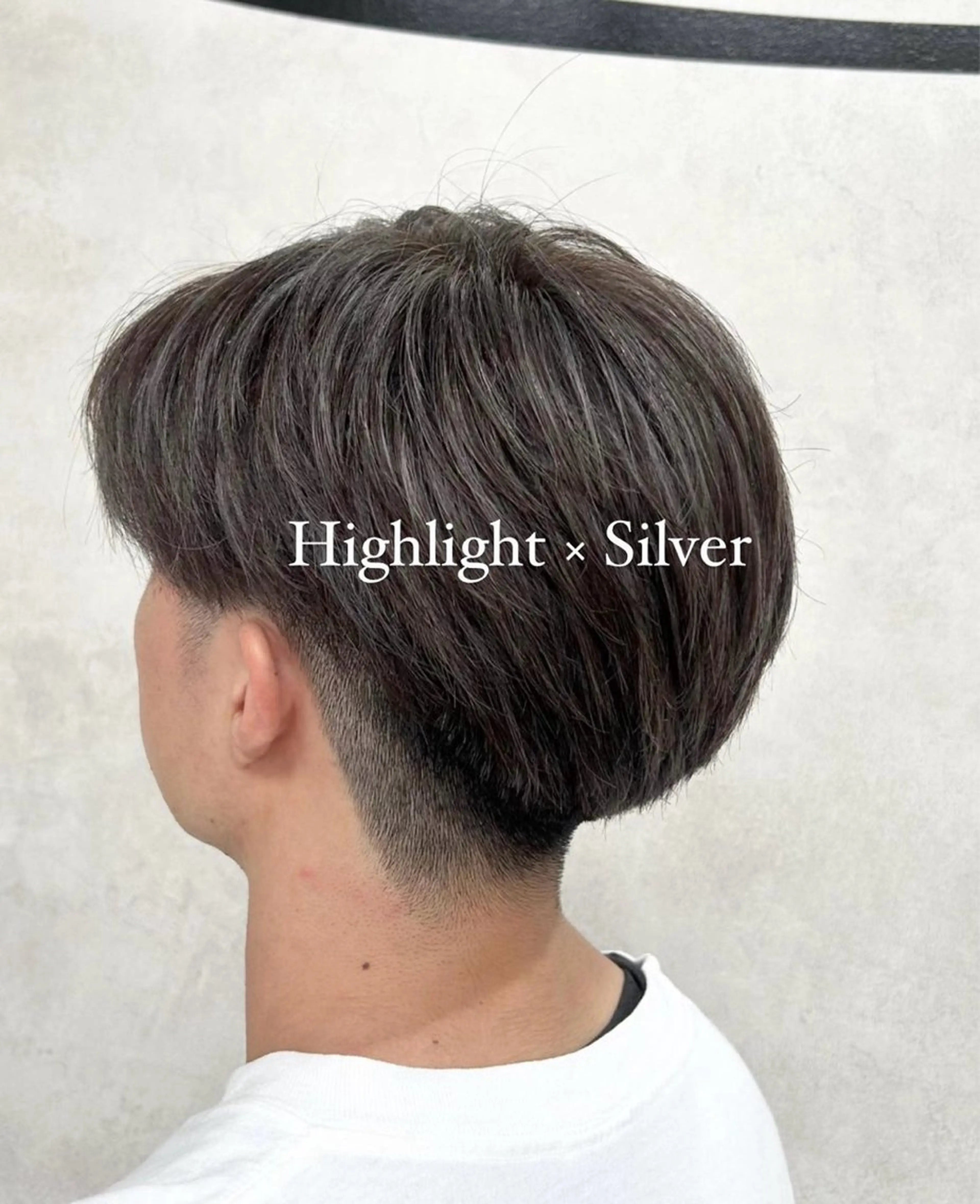 カラー メンズ メンズハイライト ハイライトカラー シルバー ヘアカラー 💎色落ち綺麗に白肌 ラベンダー💎りんのヘアスタイル