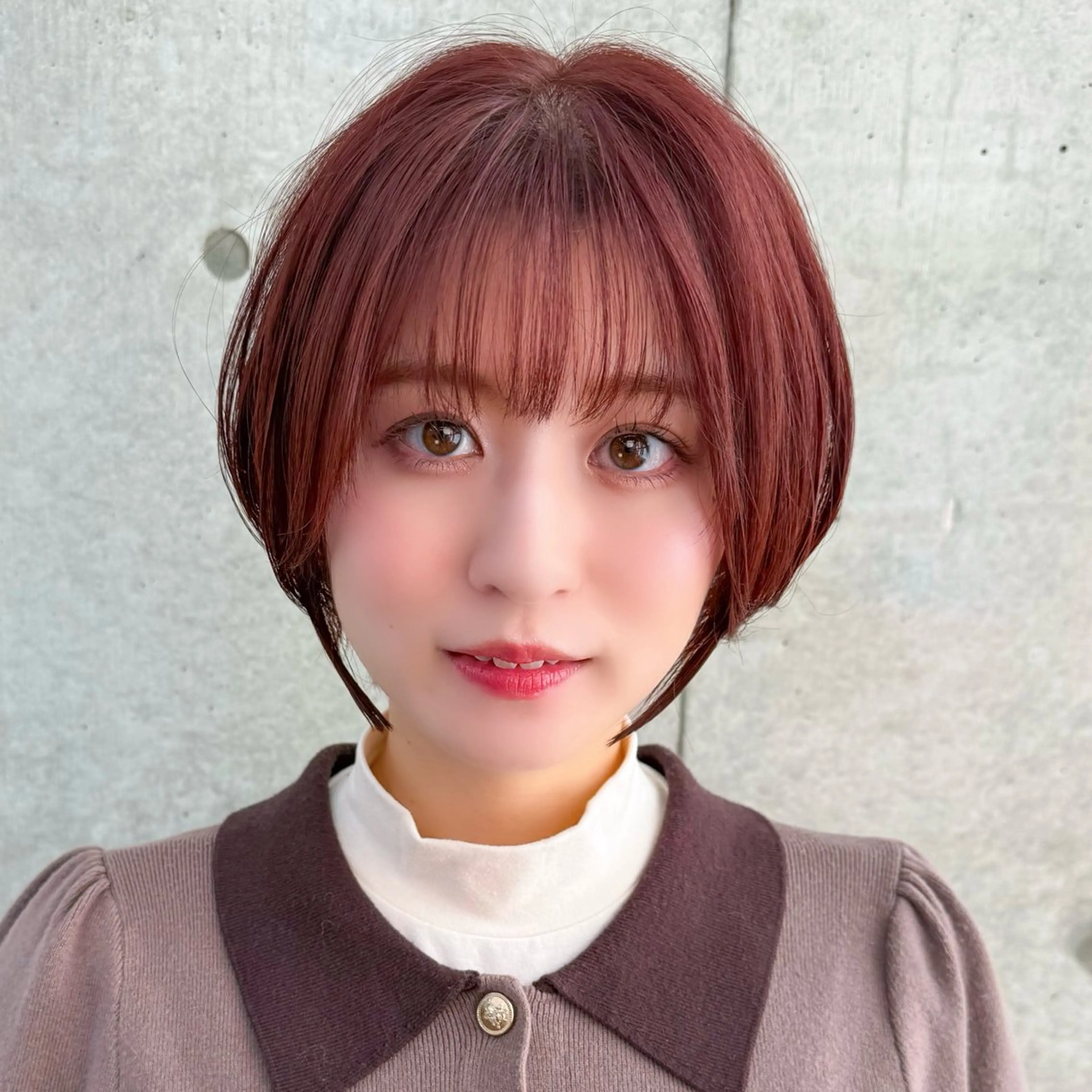 ショート ボブ/レイヤー/ 縮毛矯正/ 渡邊莉玖のヘアスタイル