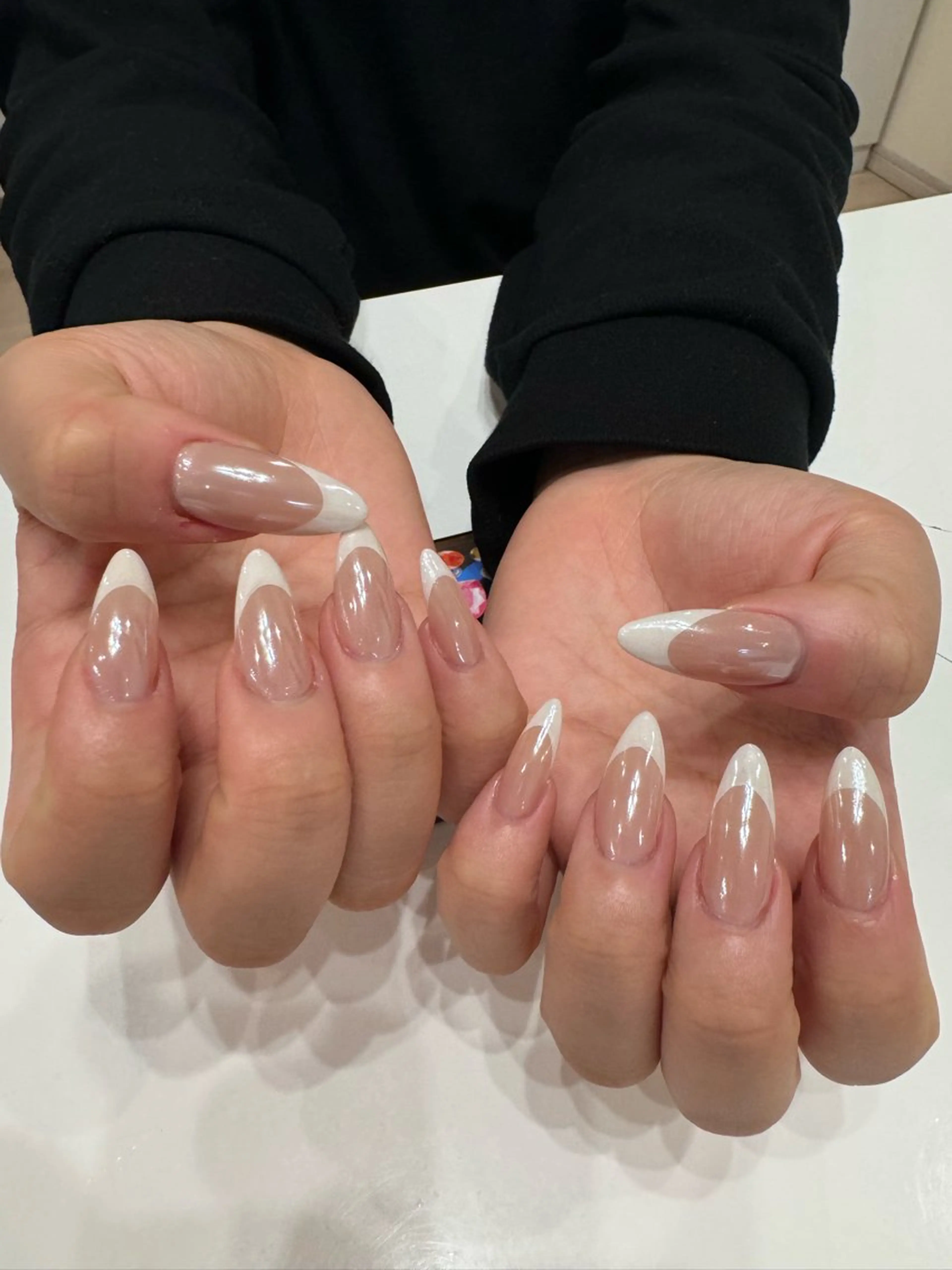 【ハンド】💅🏻【オフあり】フレンチ/カラーグラデーション(1色のみok)🌸 ベースカラーなしの写真