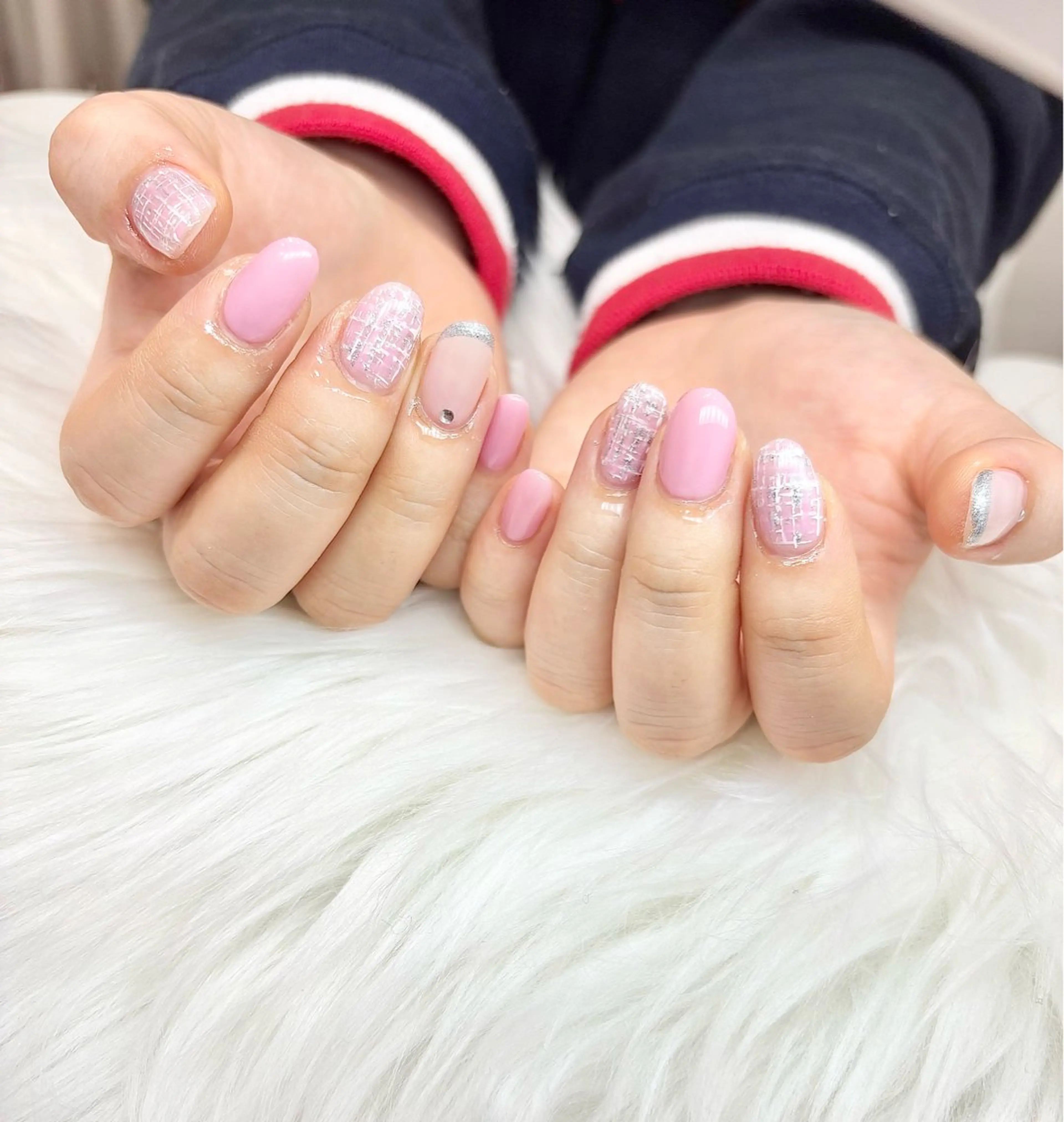 ネイル フレンチネイル キラキラネイル 韓国ネイル マグネットネイル ワンカラーネイル VOXJAPAN CHIYURIのネイルデザイン