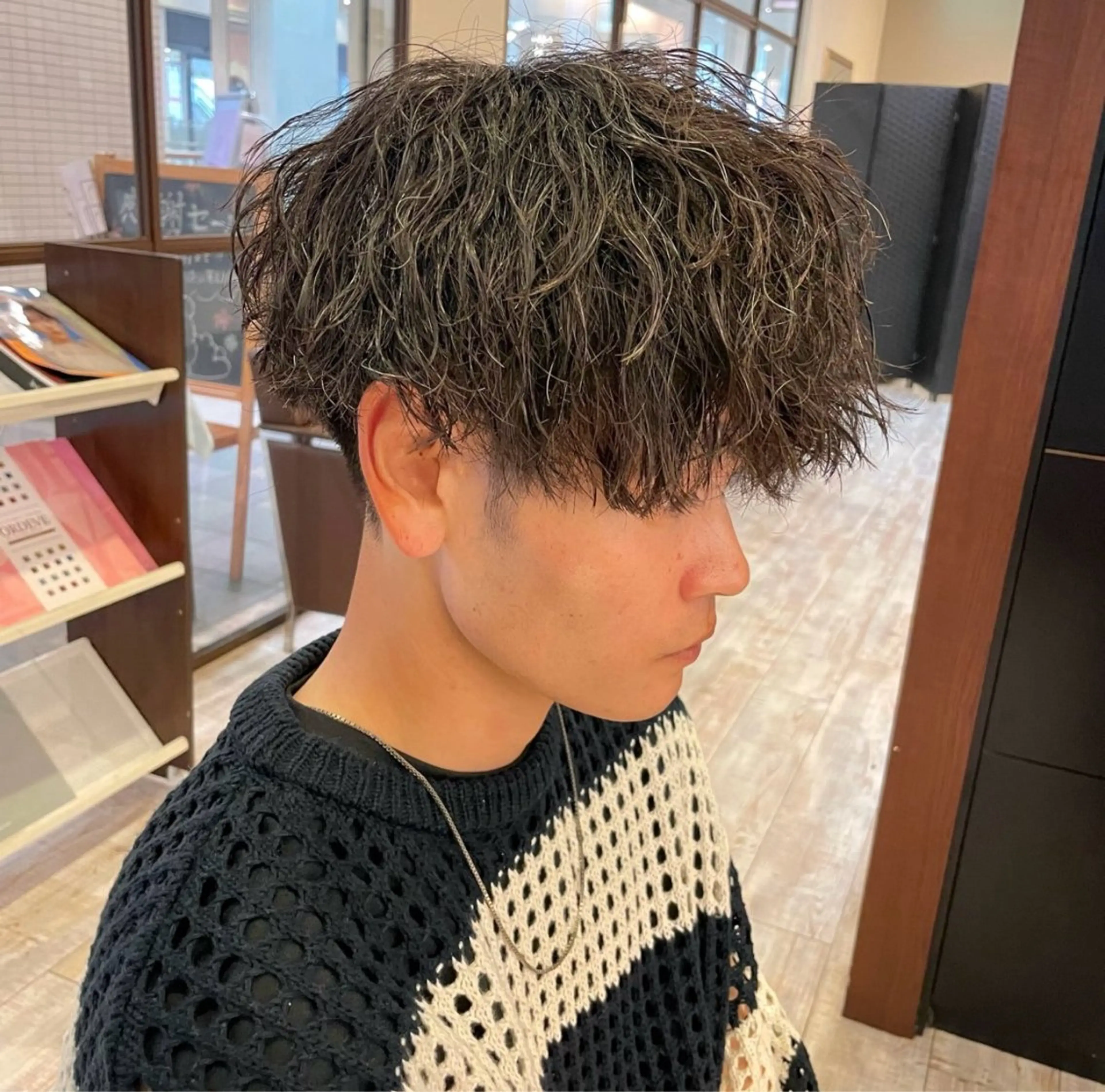 パーマ メンズ カットモデル 天王寺🤍haruのヘアスタイル