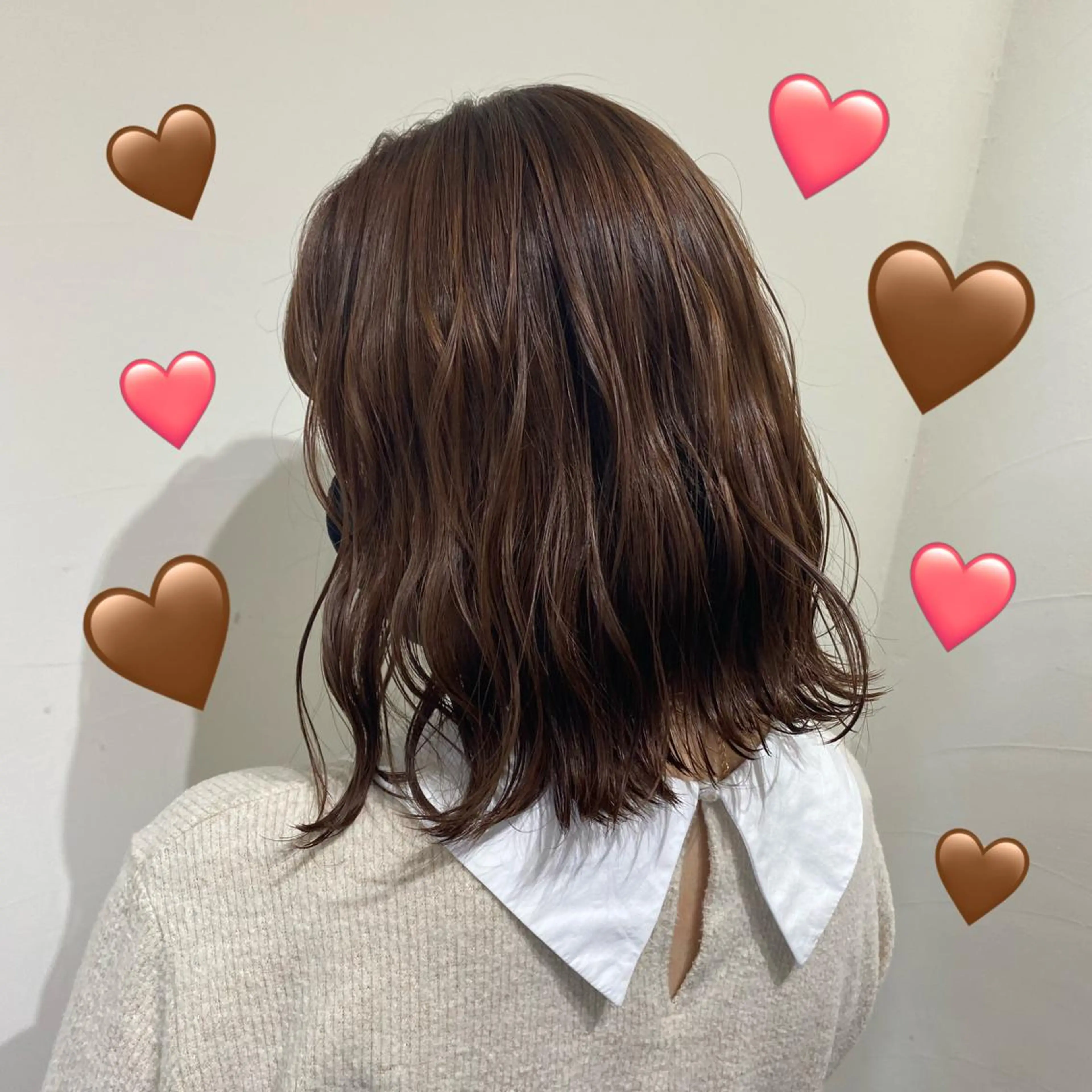 ミディアム カラー バレイヤージュ ブリーチ ブラウンカラー ケアブリーチ チョコレートブラウン 韓国ヘア特化 💟 ララア 💟のヘアスタイル