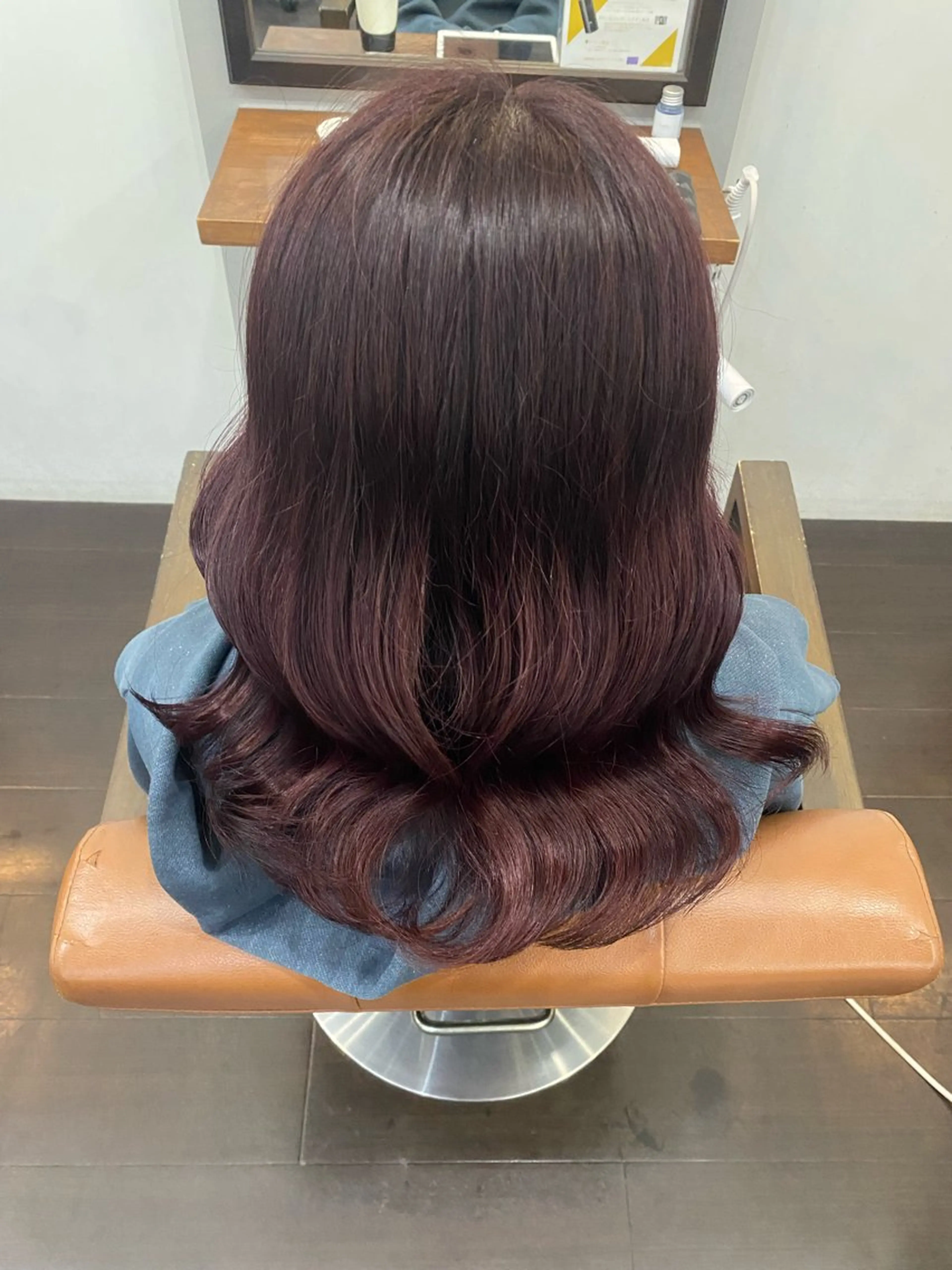 セミロング カラー ヘアアレンジ 🍒ᩚ名駅/艶髪 縮毛矯正/あゆ🍒ᩚのヘアスタイル