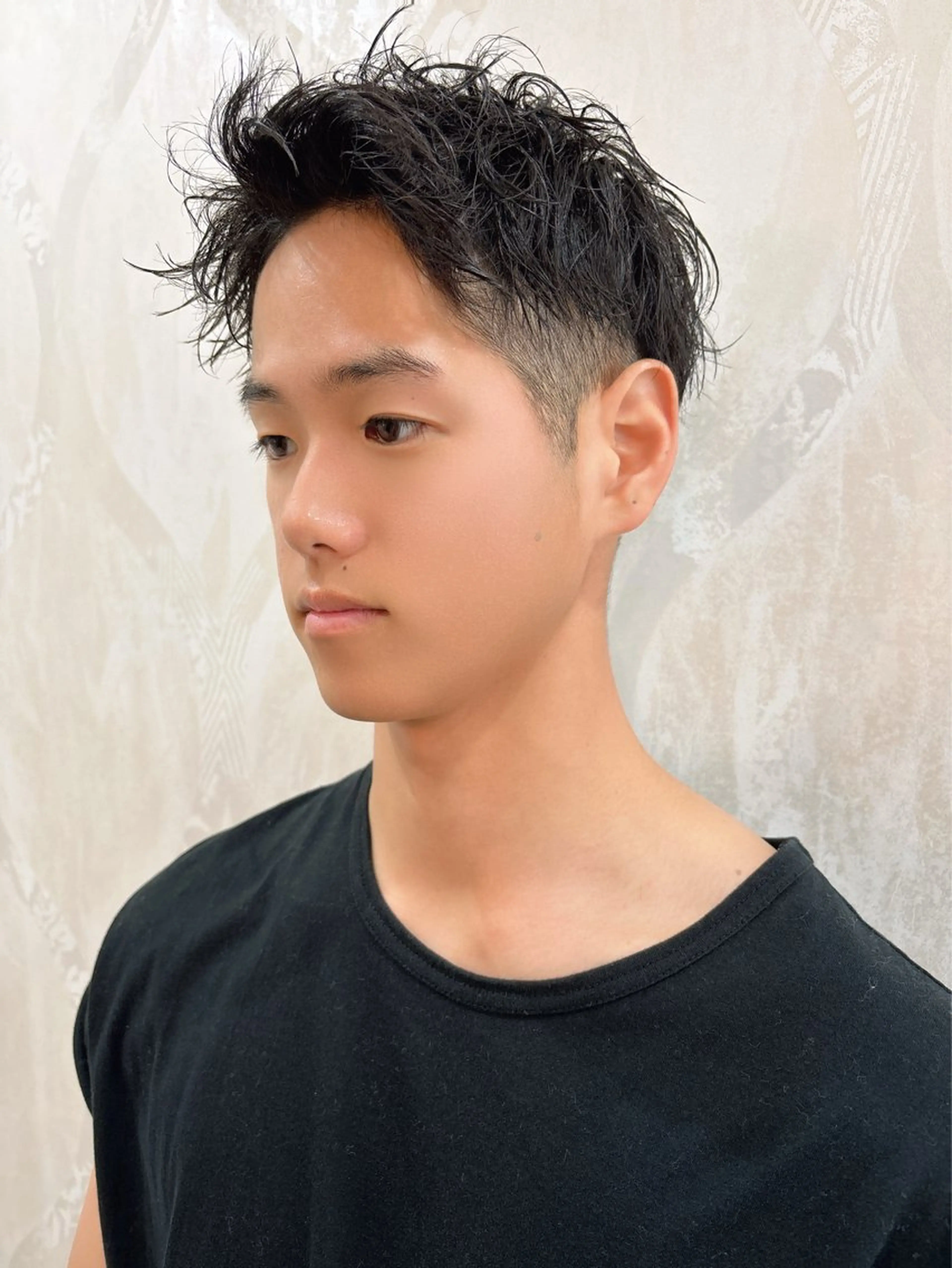 メンズ アップバング 原田 健斗のヘアスタイル