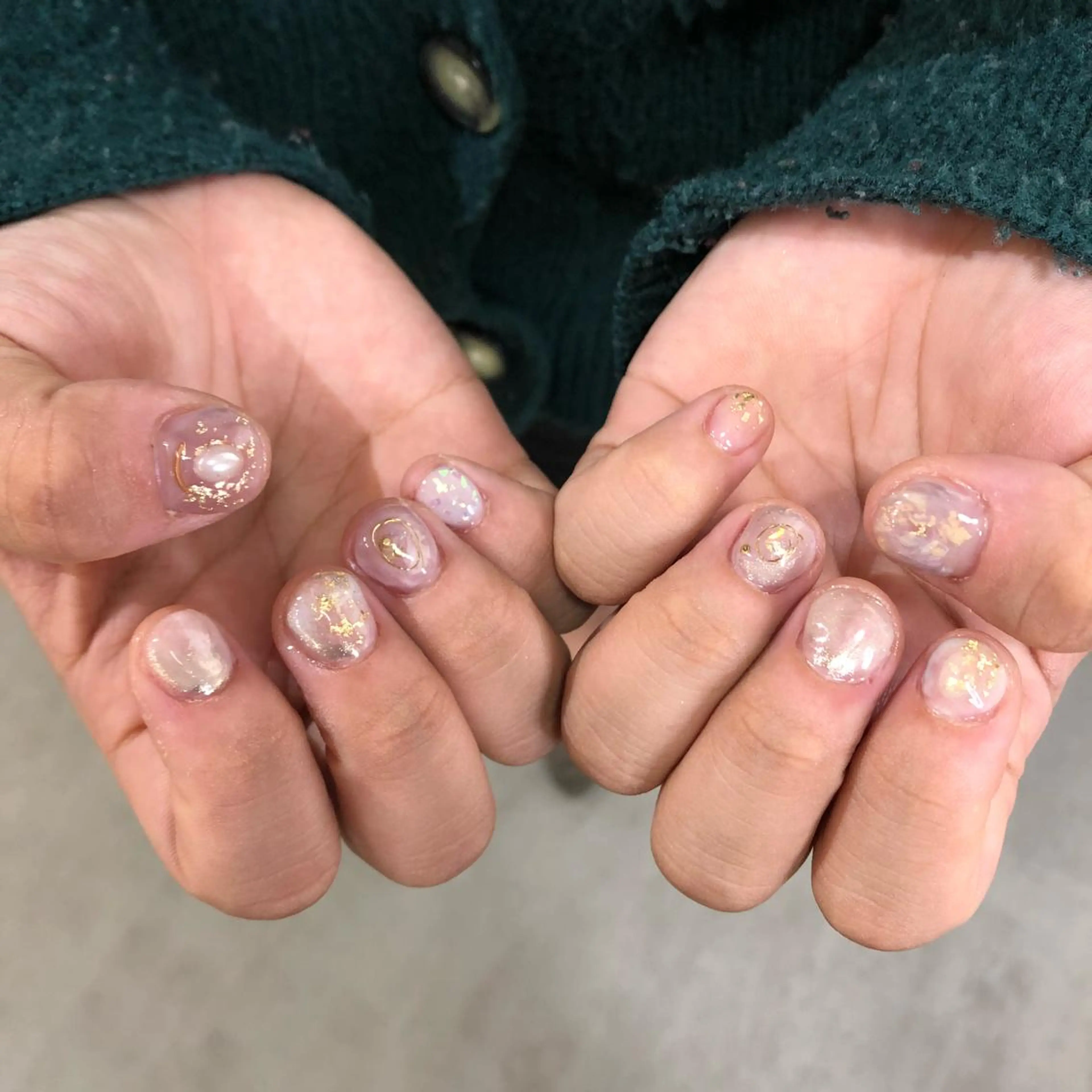 ネイル 【淡色color/ nail】maikoのネイルデザイン