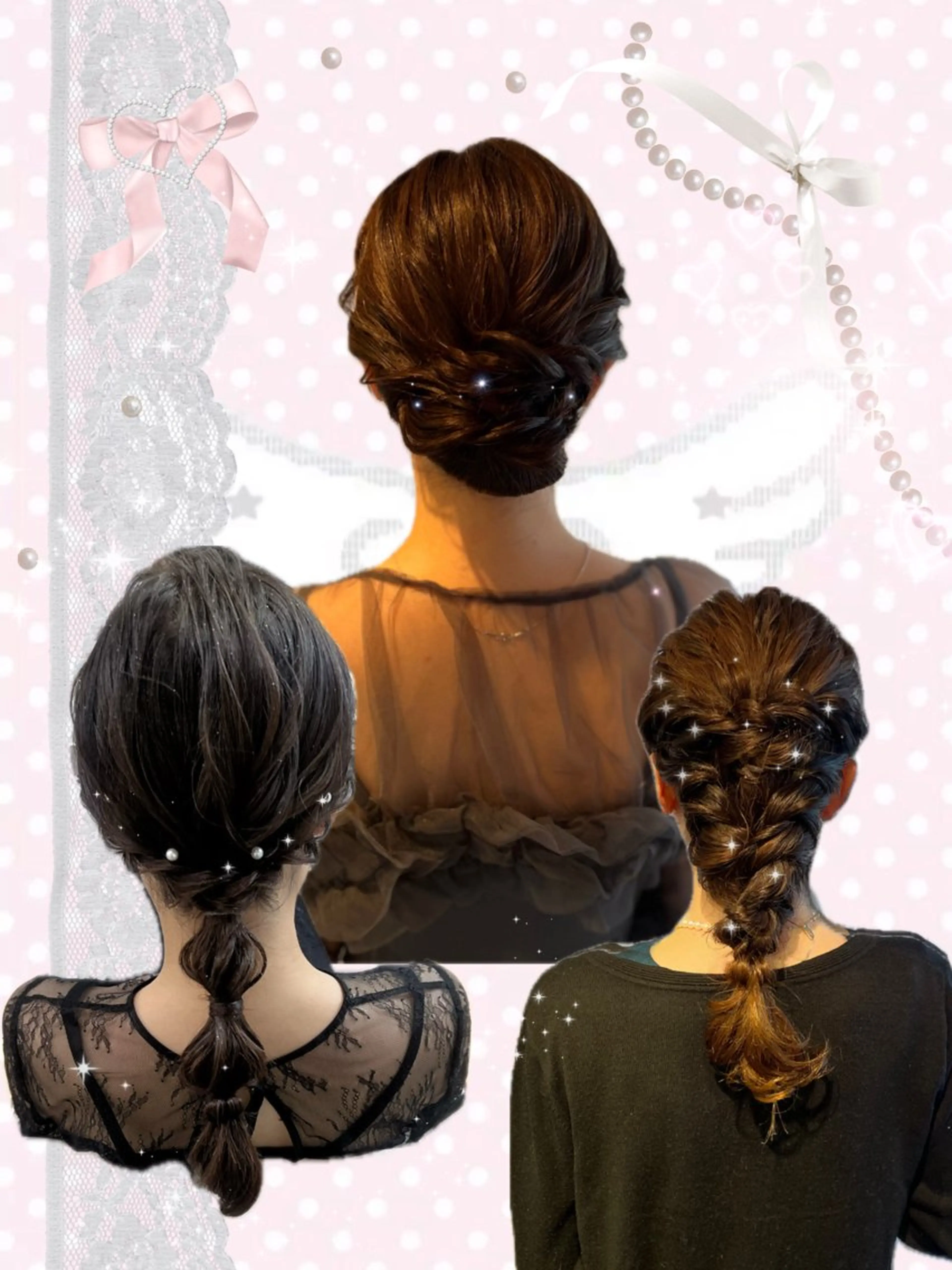 ヘアアレンジ ヘアセット 個性的カラー ☆≡ねねのヘアスタイル