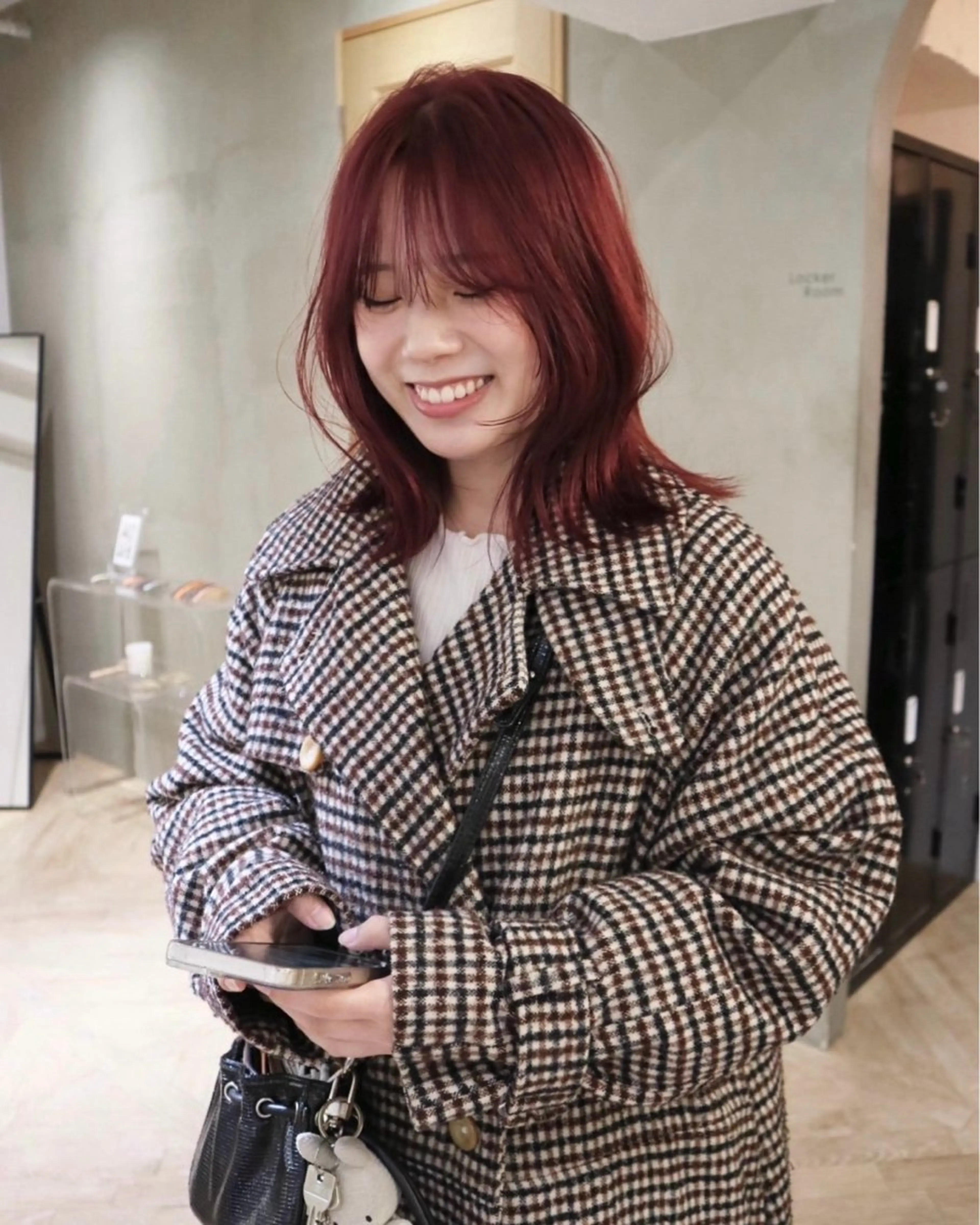 ミディアム カラー レイヤーカット/暖色 カラー/mao🎀のヘアスタイル