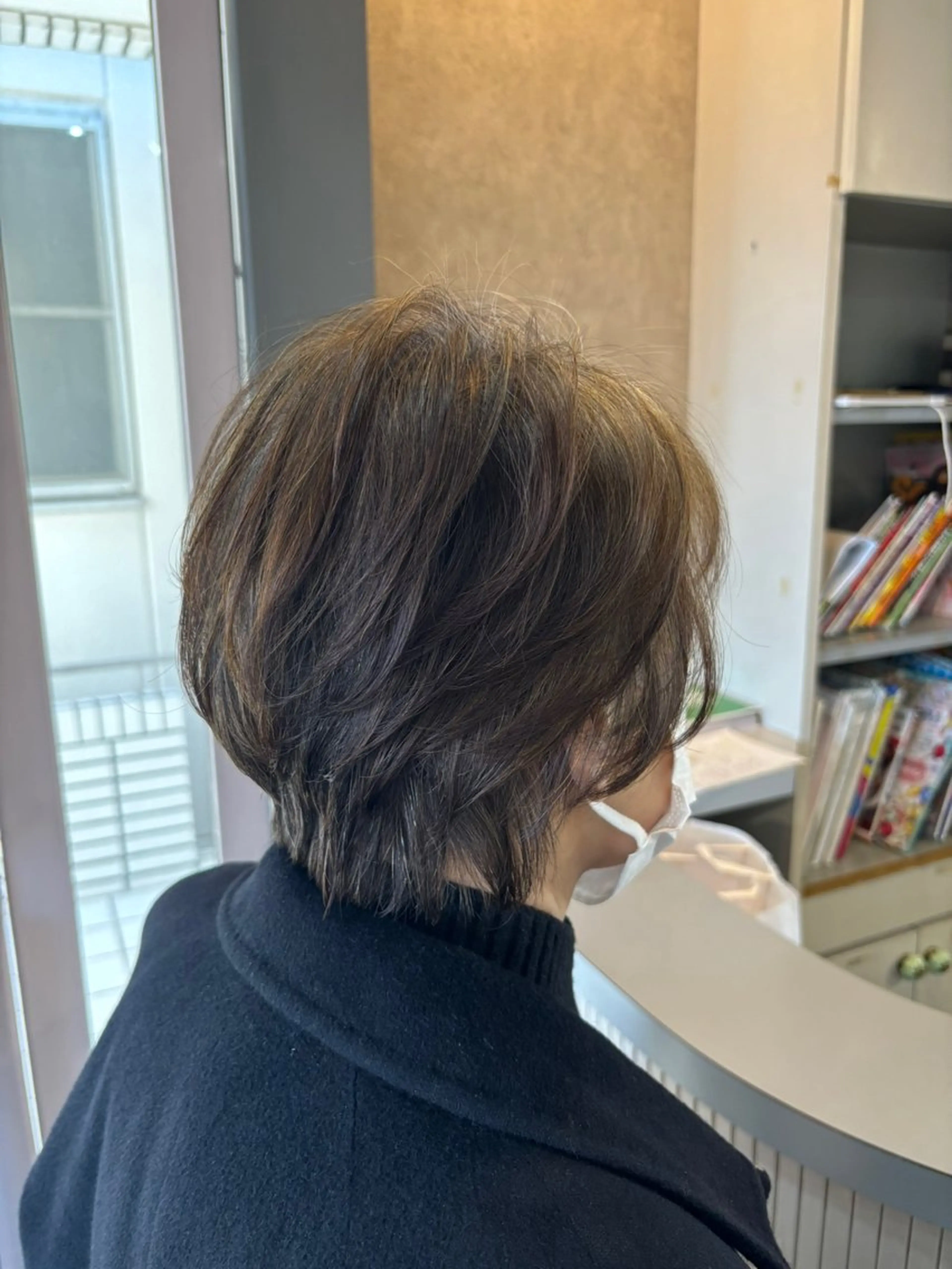 ショート レイヤーカット 杉山 晃太のヘアスタイル