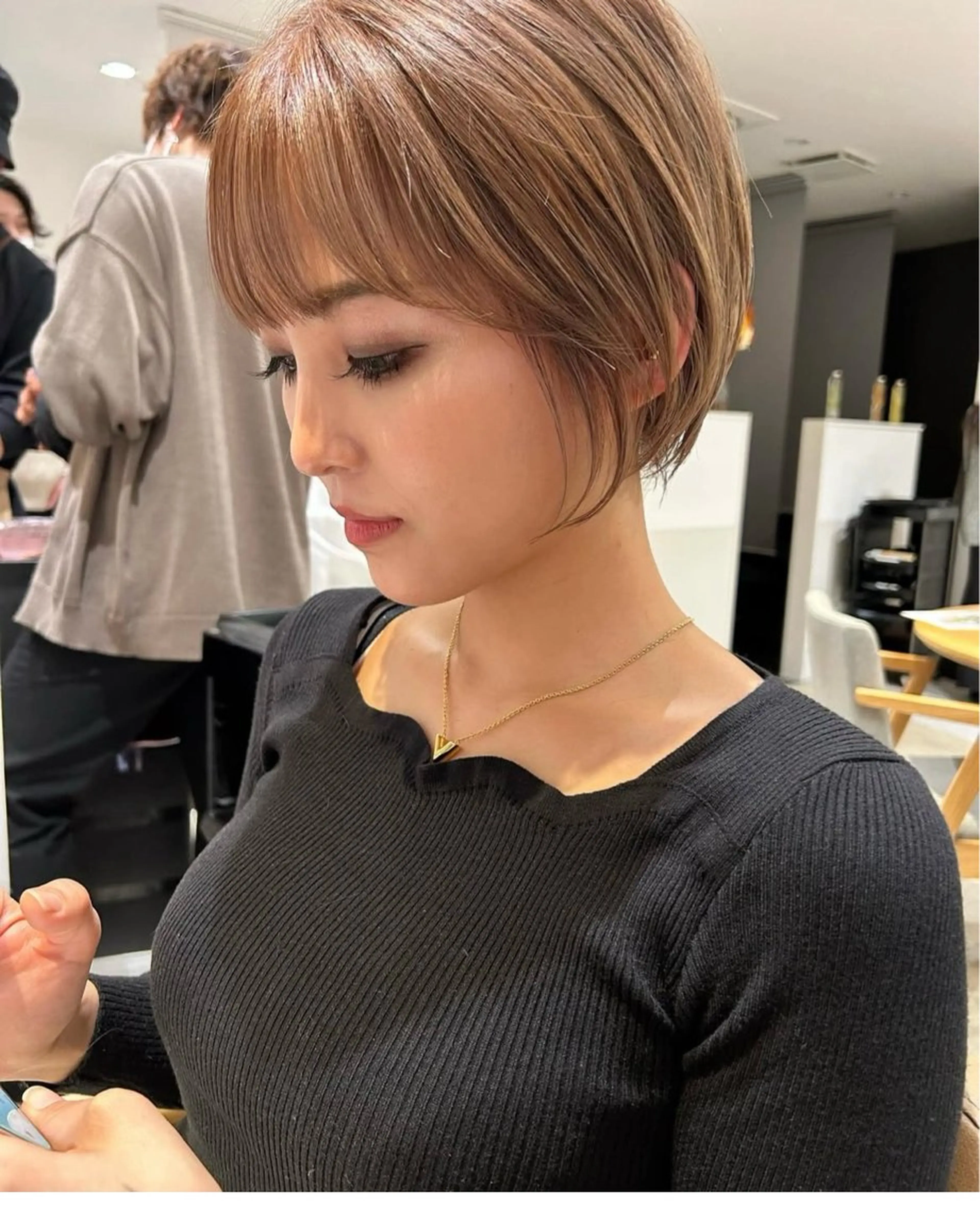 ショート カット ヘアカラー トリートメント 未来 【ボブ・ショート⠀】のヘアスタイル